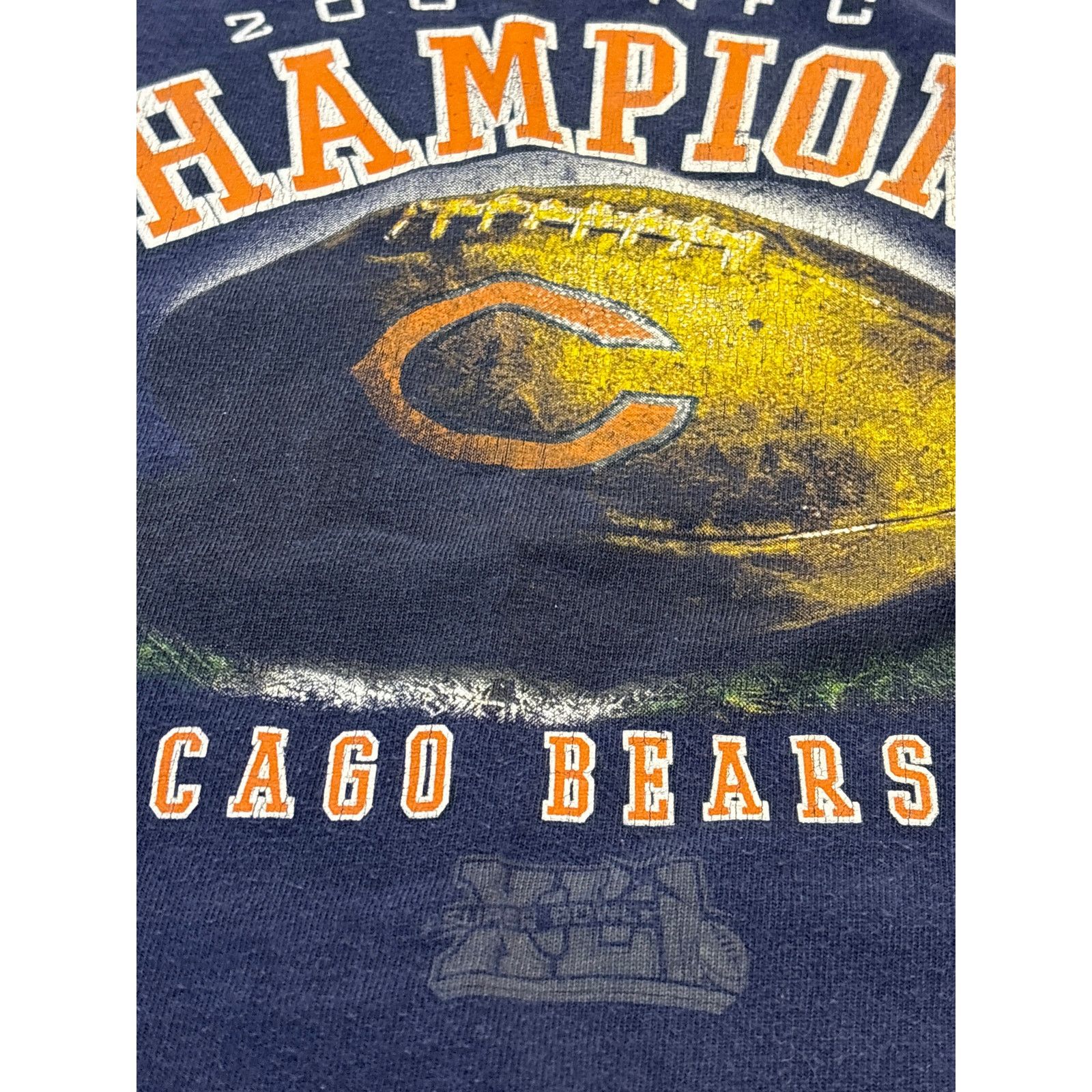 Jerzees 2006 NFC champions Chicago Bears Super Bowl XLI XL shirt Size US XL / EU 56 / 4 - 3 Thumbnail
