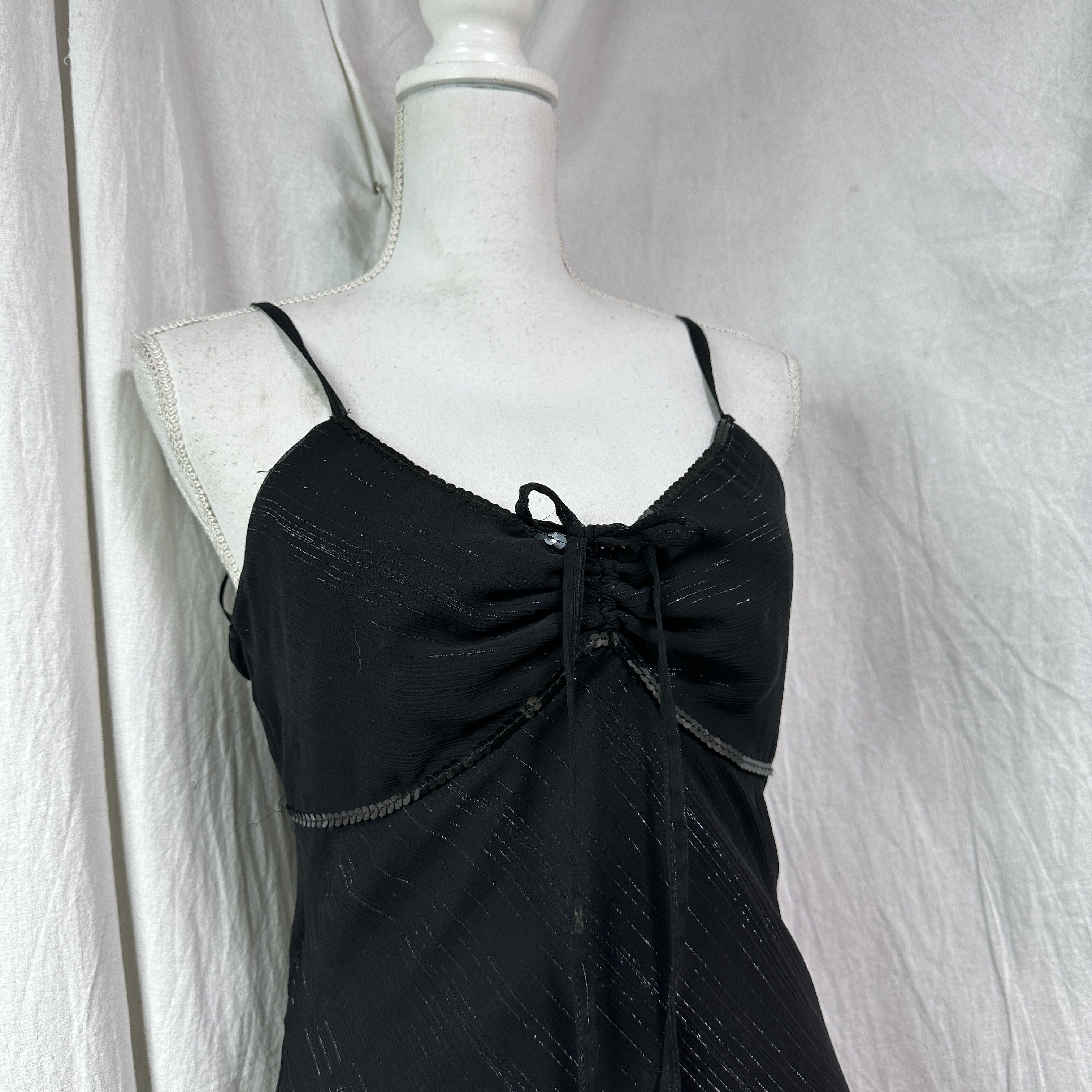 Vintage Vintage Avant Garde Grunge Opium Sequins Dress Y2K Size M / US 6-8 / IT 42-44 - 5 Thumbnail