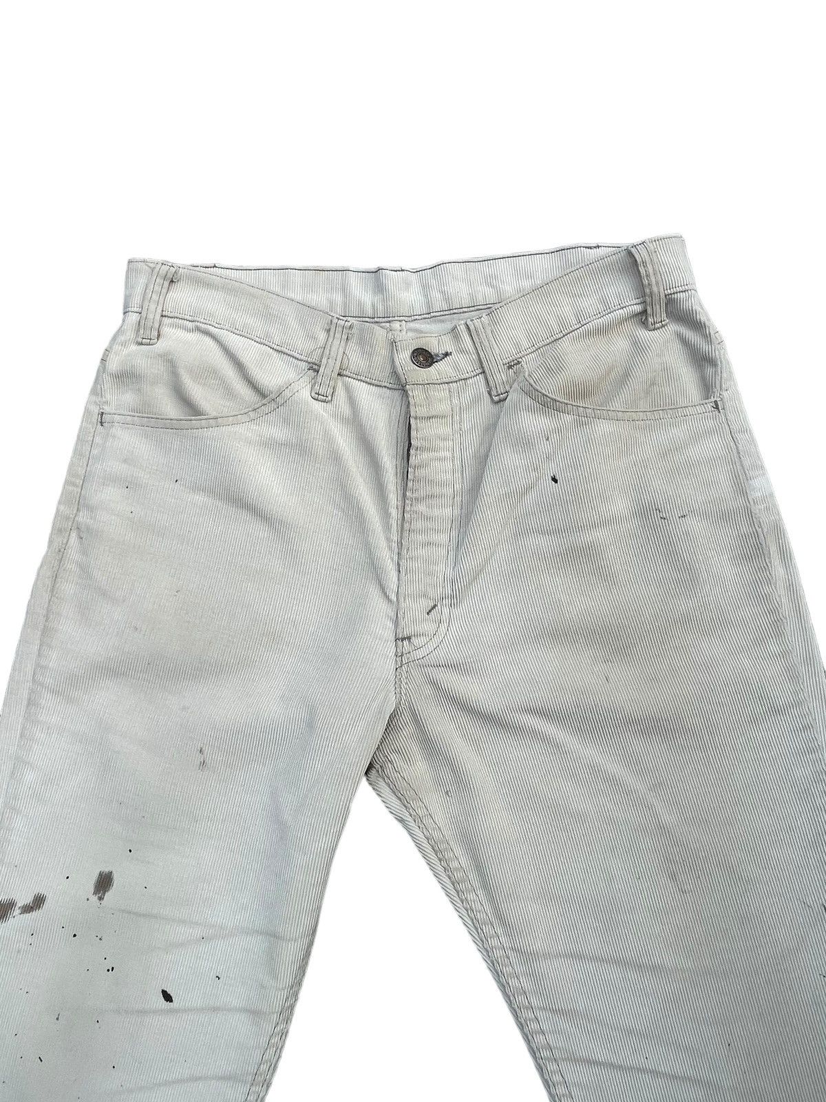 Levi's Vintage 80’s Levis Coduroy White Tab Painted Stain Size US 33 - 5 Thumbnail