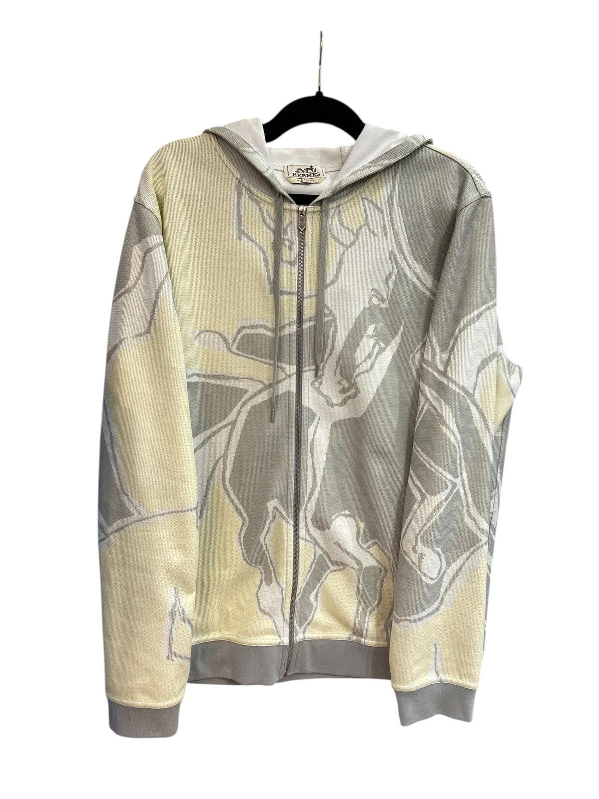 Hermes Hermés SS21 Horse Pattern Hoodie Size US XXL / EU 58 / 5 - 1 Thumbnail