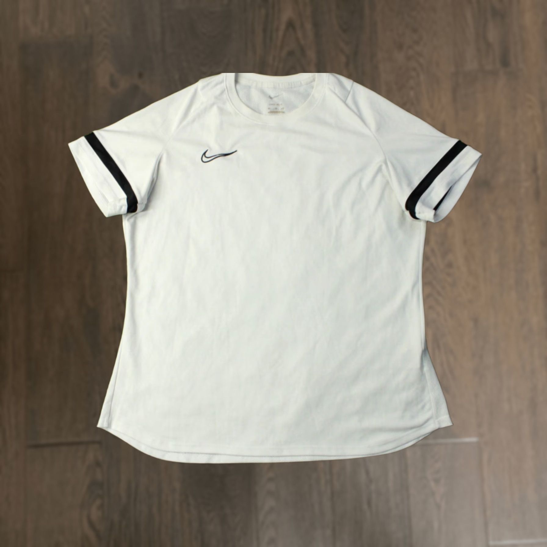 Nike NIKE ACADEMY 2022 ORIGINAL DRI-FIT WOMEN FOOTBALL SHIRT JERSEY XL White and Black Nike Academy Dri-FIT Soccer Shirt Womens XL Size XL / US 12-14 / IT 48-50 - 1 Thumbnail