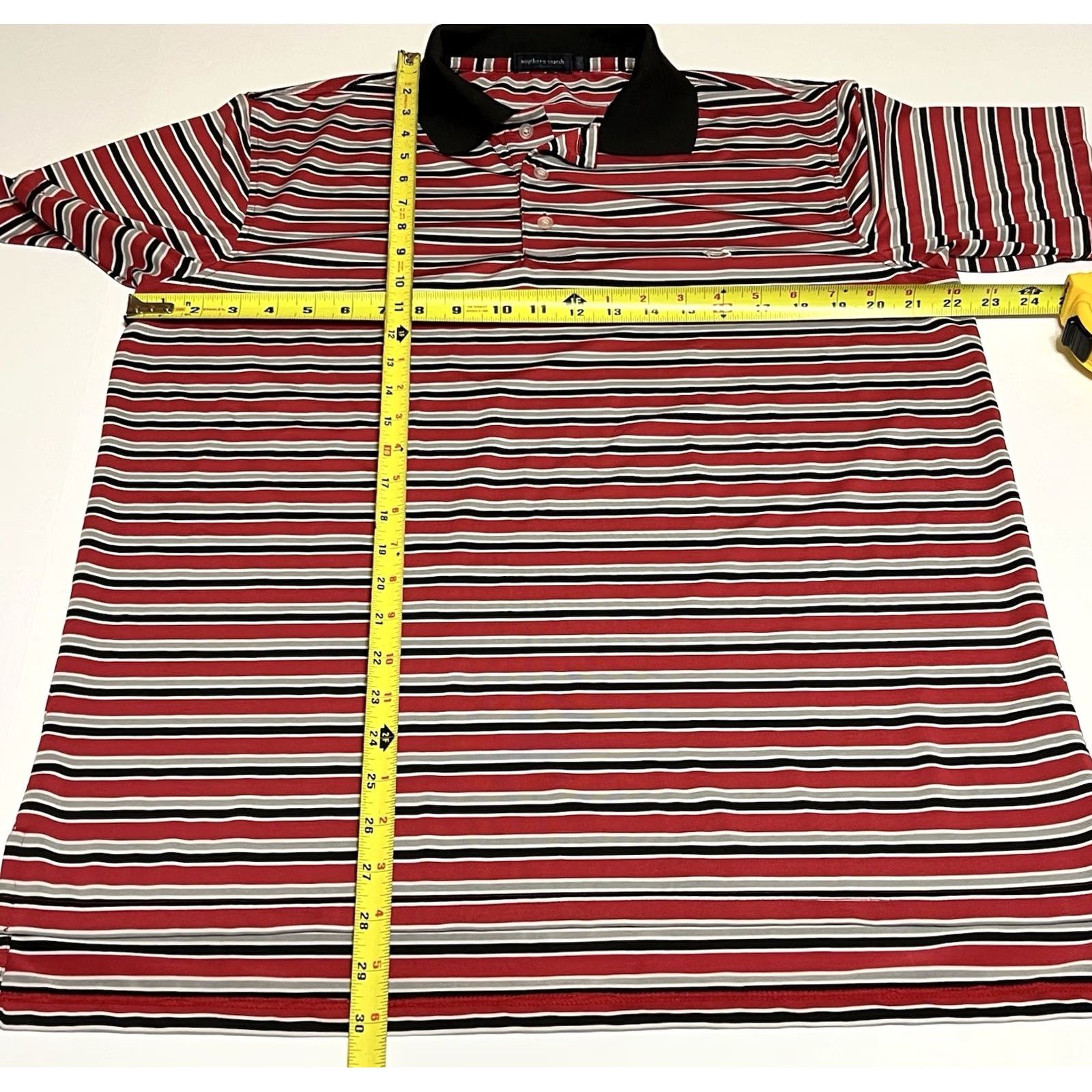 Vintage Southern Marsh Polo Shirt Men's M Stripe Short Sleeve Duck Logo Golf Polo Shirt Size US M / EU 48-50 / 2 - 4 Thumbnail
