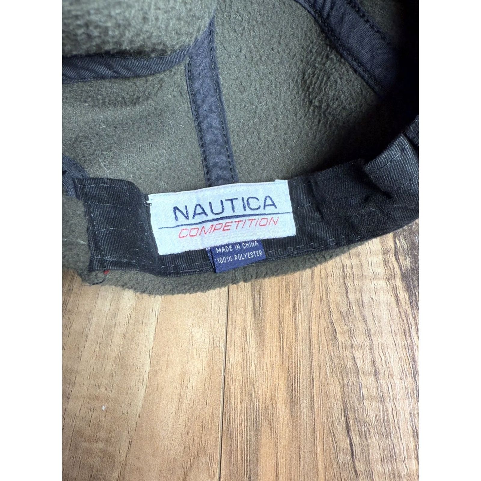 Nautica VINTAGE Nautica Competition Hat 90s Mens Army Green Fleece Strapback Cap Size US M / EU 48-50 / 2 - 6 Thumbnail