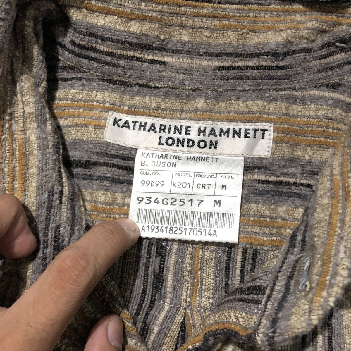 Katharine Hamnett London 🇯🇵 Vintage Katharine Hamnett London Texture Shirt Luxury Size US M / EU 48-50 / 2 - 14 Thumbnail