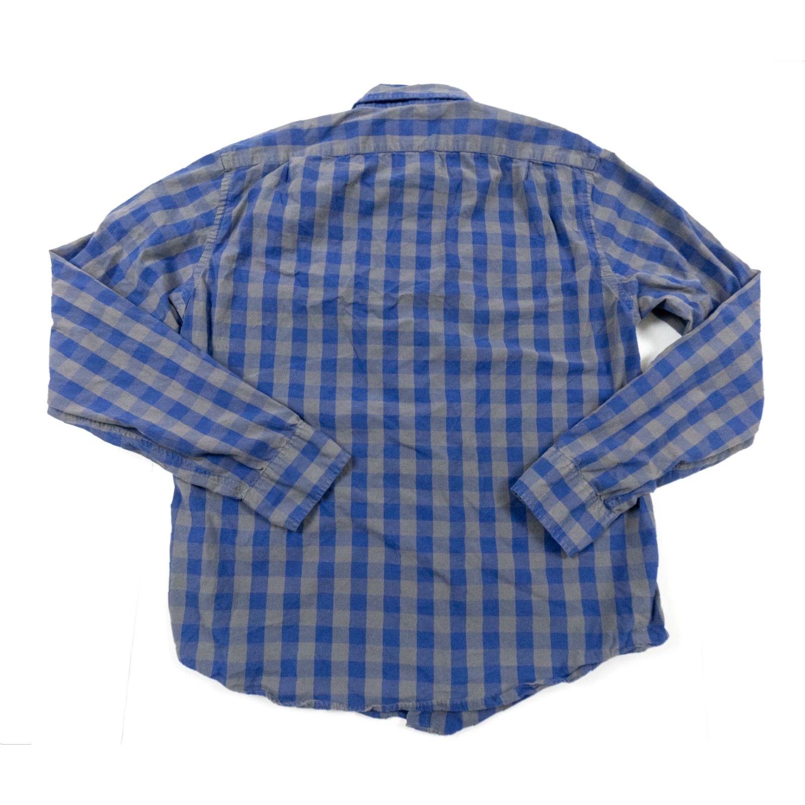 J.Crew J.CREW Slim Fit Button-Up Shirt Adult Large Blue Plaid Long Sleeve Mens Size US L / EU 52-54 / 3 - 5 Thumbnail