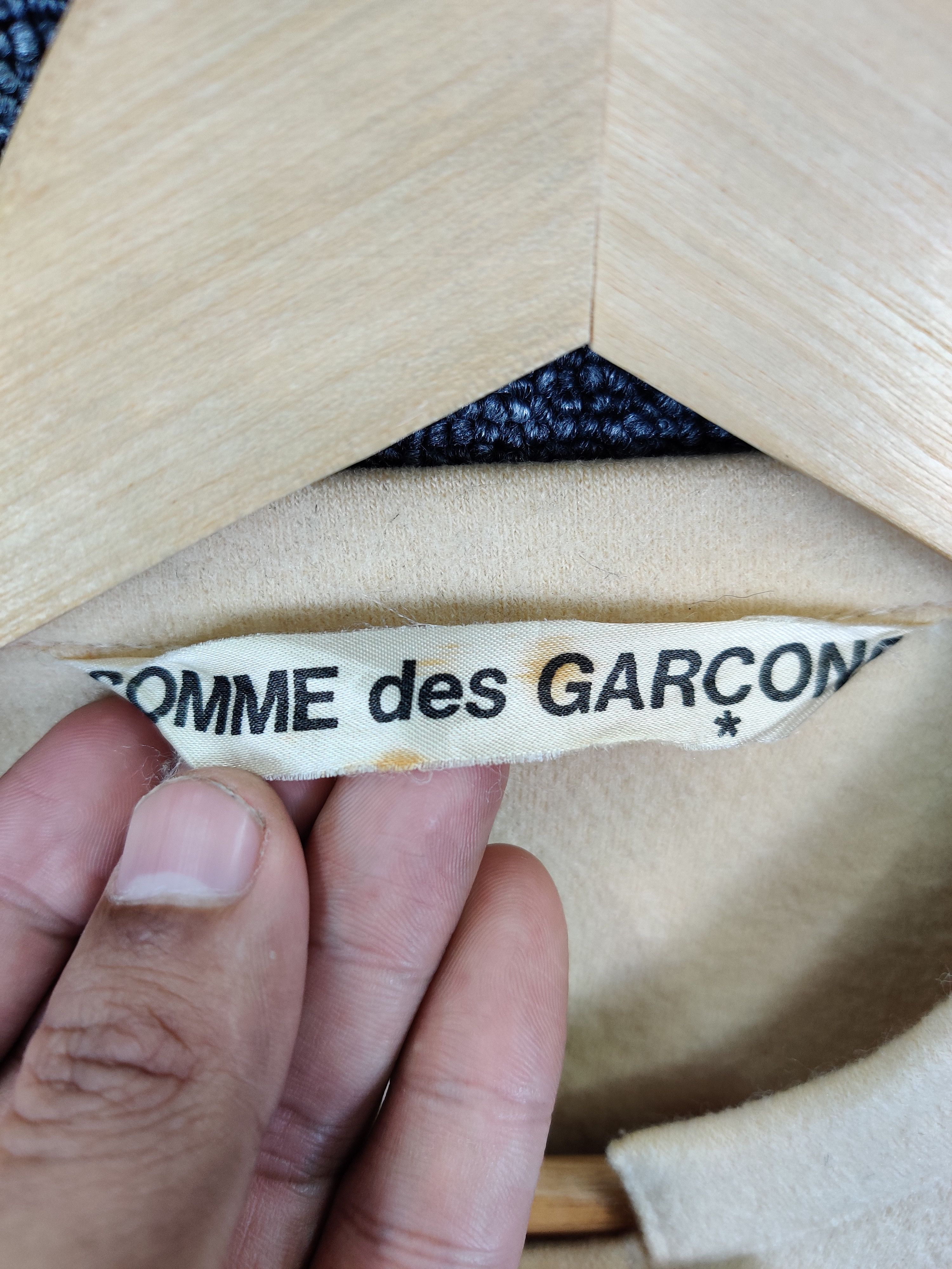 Comme des Garcons Vintage Comme Des Garcons Cream Double Breasted Coat Size US M / EU 48-50 / 2 - 9 Thumbnail