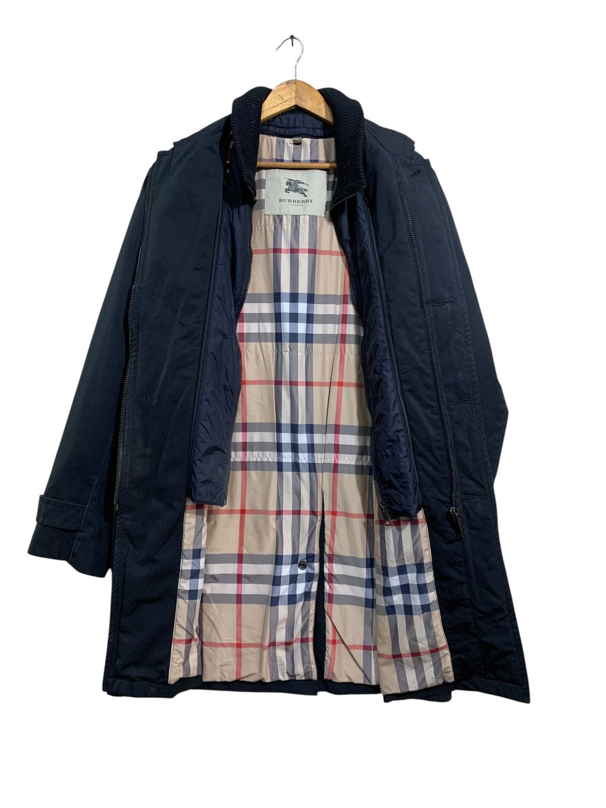 Burberry 🔥BURBERRY NOVACHECK BLACK PARKA JACKETS Size US L / EU 52-54 / 3 - 2 Thumbnail