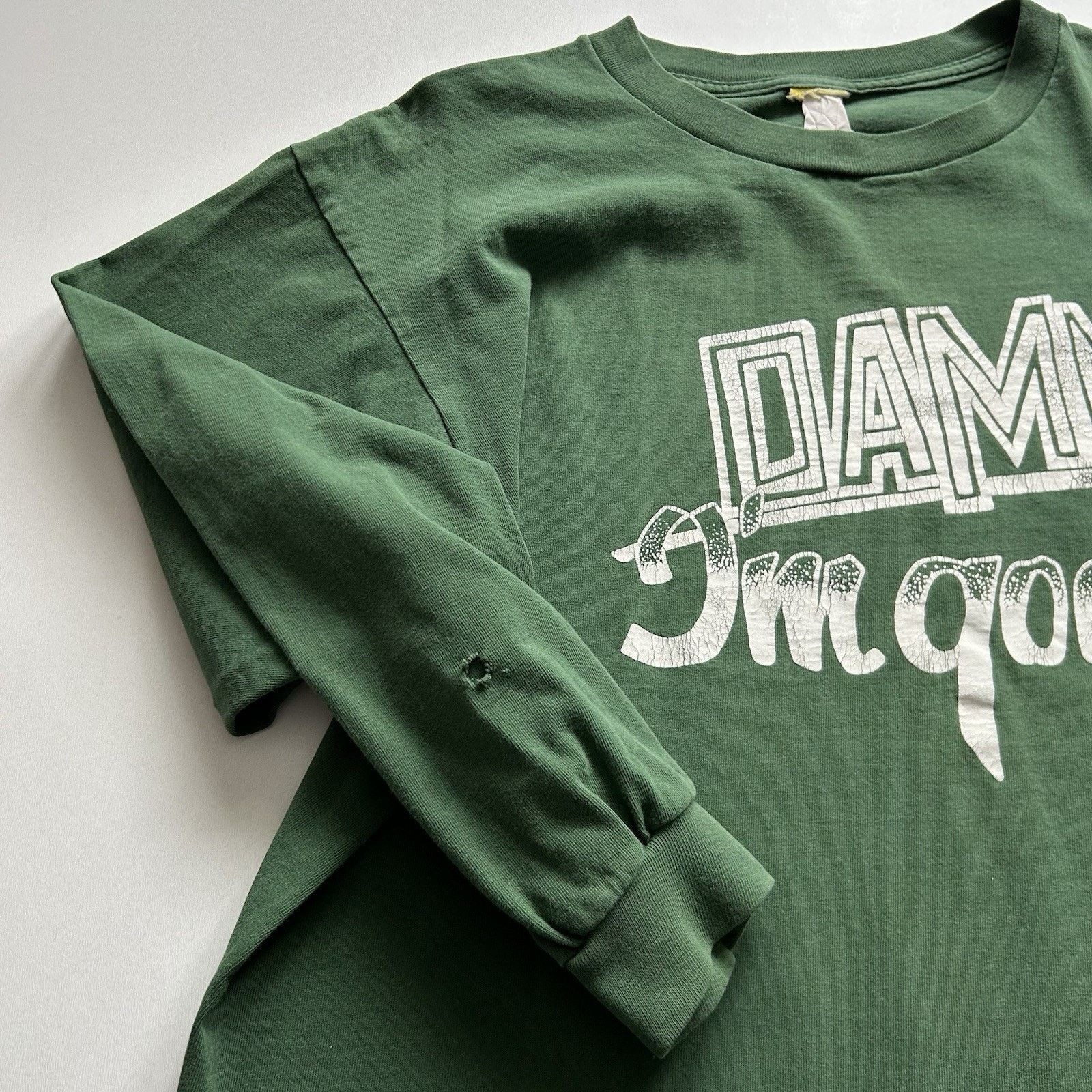 Hanes × Vintage Vintage 90s Funny Shirt Large Long Sleeve Damn Im Good Faded Size US L / EU 52-54 / 3 - 7 Thumbnail