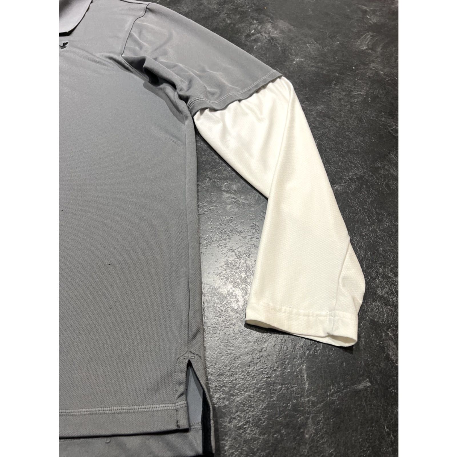 Under Armour **Under Armour Men's 2XL Gray Long Sleeve Polo Shirt UPF 50+ Loose Fit** User: Under Armour Men's 2XL Gray Long Sleeve Polo Shirt UPF 50+ Loose Fit Size US XXL / EU 58 / 5 - 3 Thumbnail