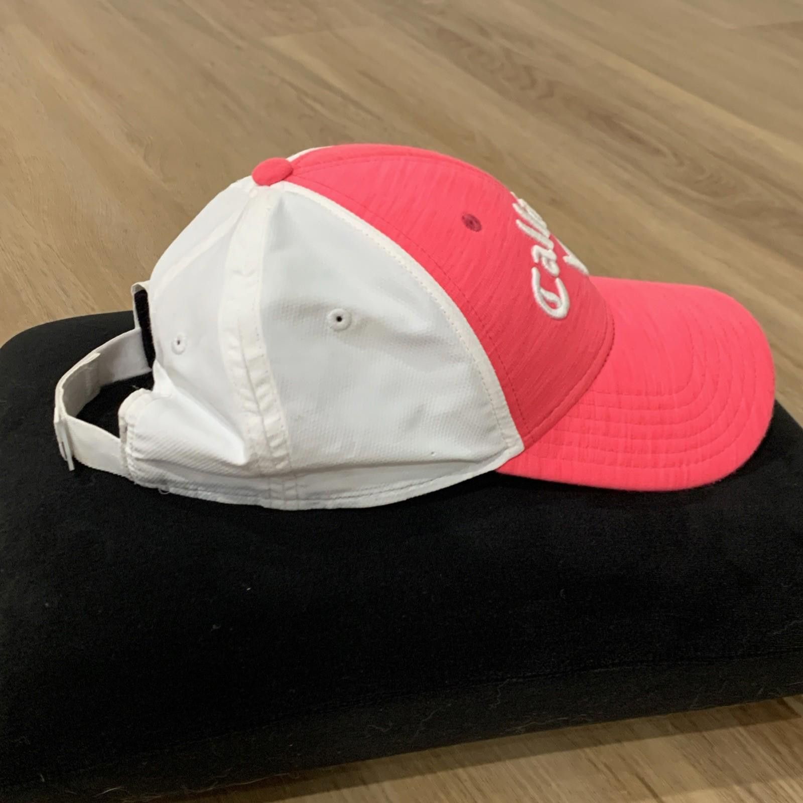 Pink Callaway Golf Cap Pink White Mesh Adjustable Strapback NWOT Size ONE SIZE - 4 Thumbnail