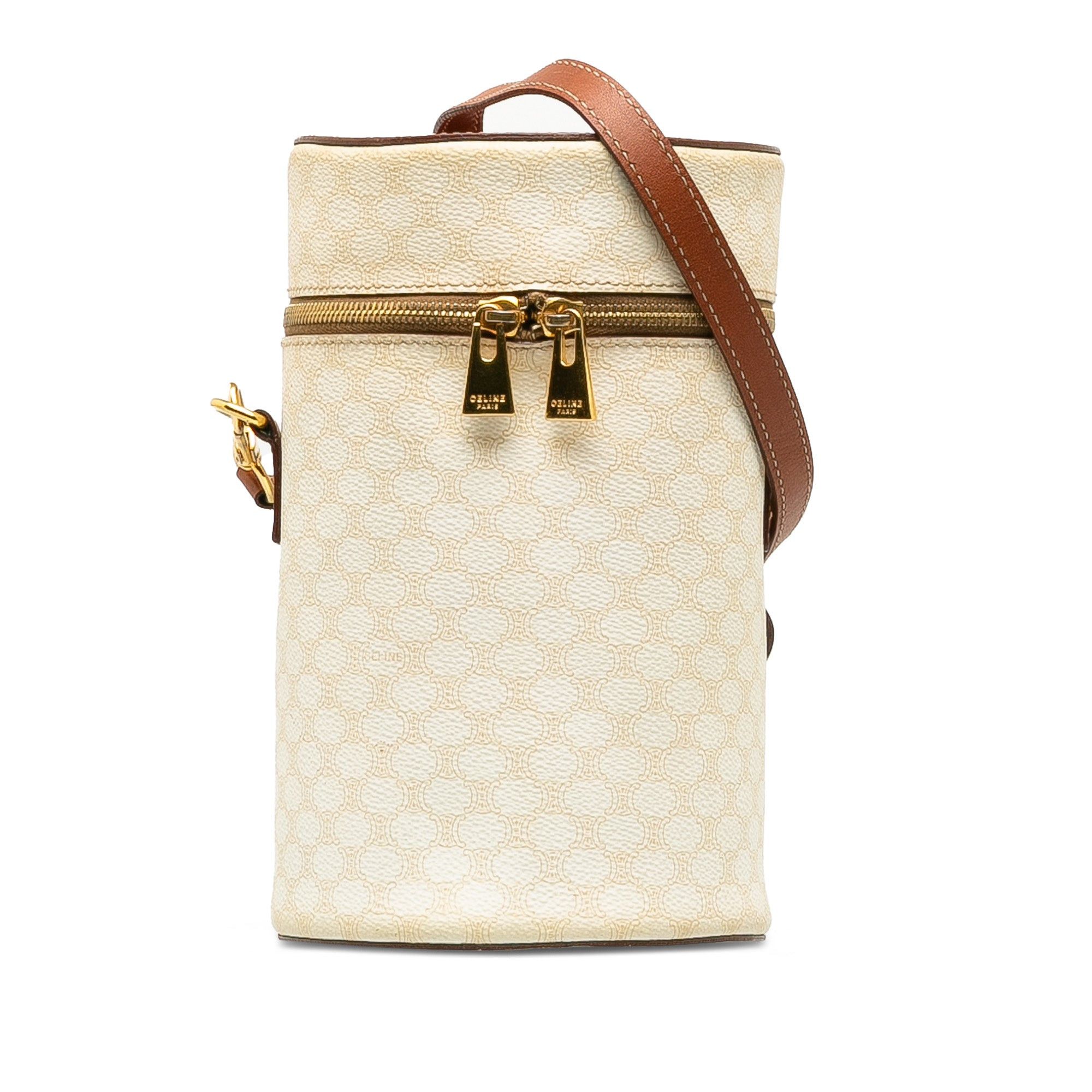 image of Celine Macadam Vanity Bag in White, Women's