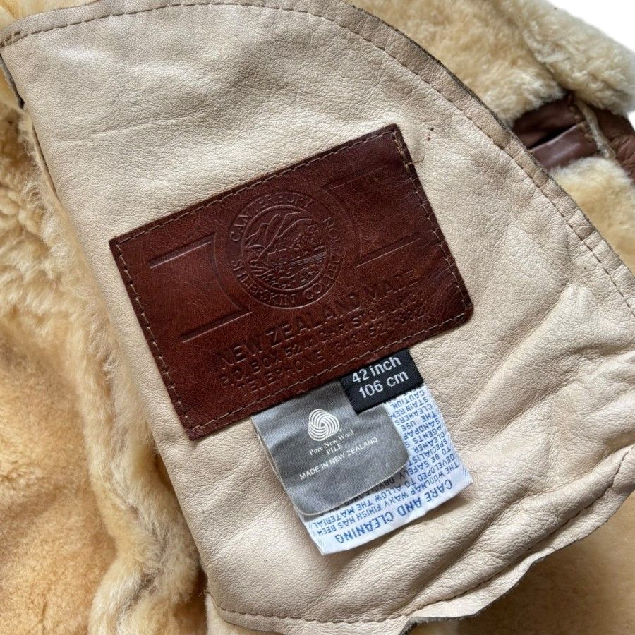 Designer × Genuine Leather Canterbury Shearling Leather Jacket Size US L / EU 52-54 / 3 - 4 Thumbnail