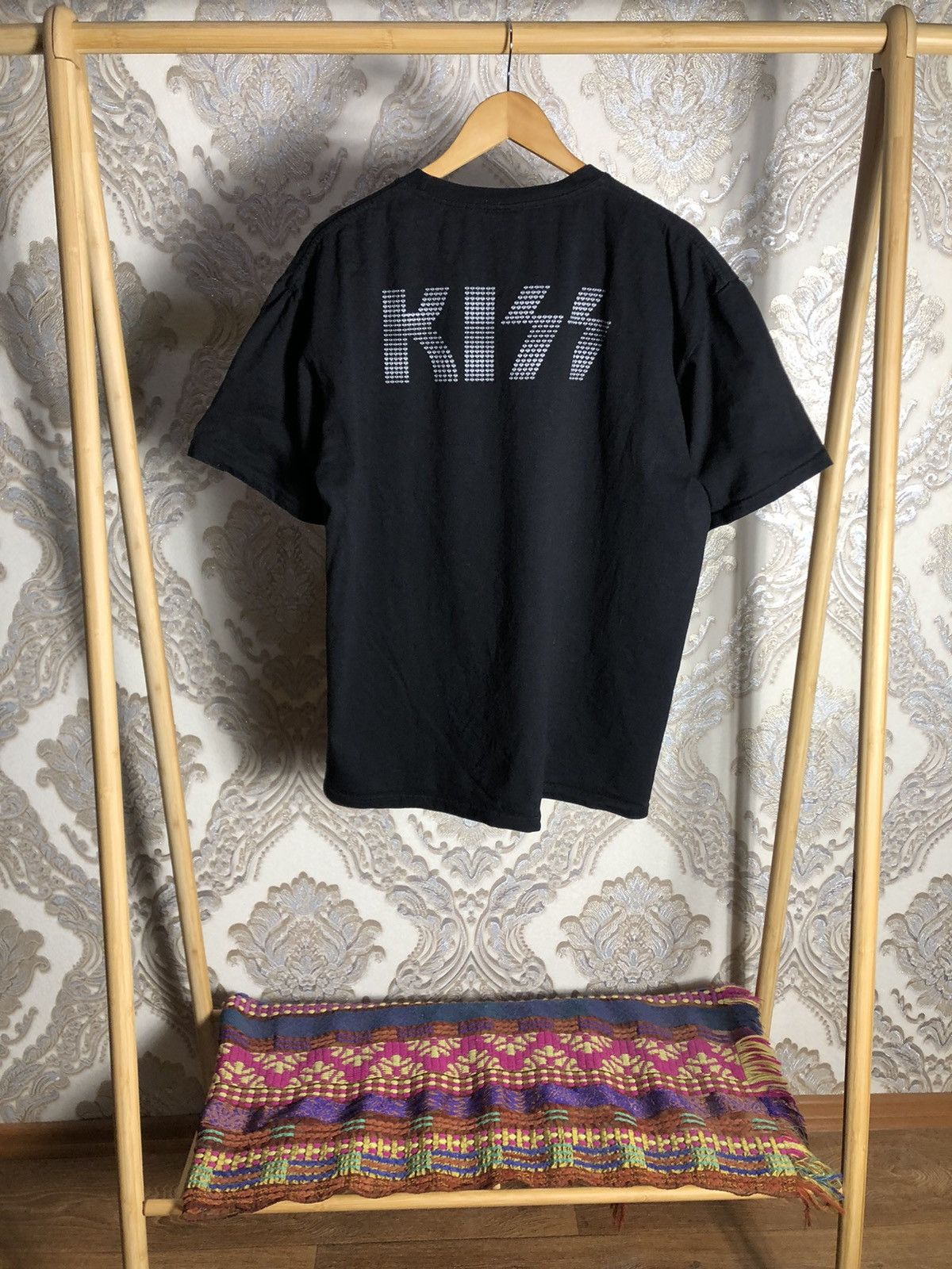 Band Tees VERY RARE KISS DOUBLE PRINTED ROCK T-SHIRT WORLD TOUR 90s Size US XL / EU 56 / 4 - 5 Thumbnail
