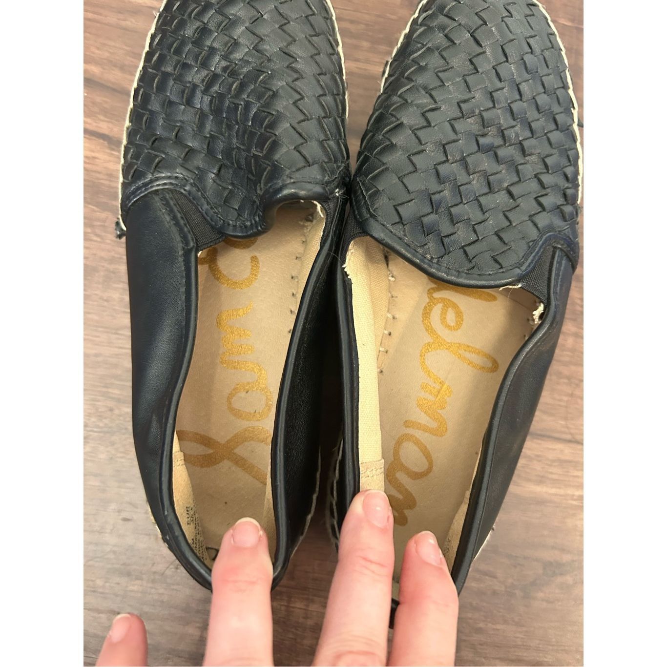 Sam Edelman Sam Edelman Catherine Woven Platform Espadrilles Black Shoes Size US 8.5 / IT 38.5 - 9 Thumbnail