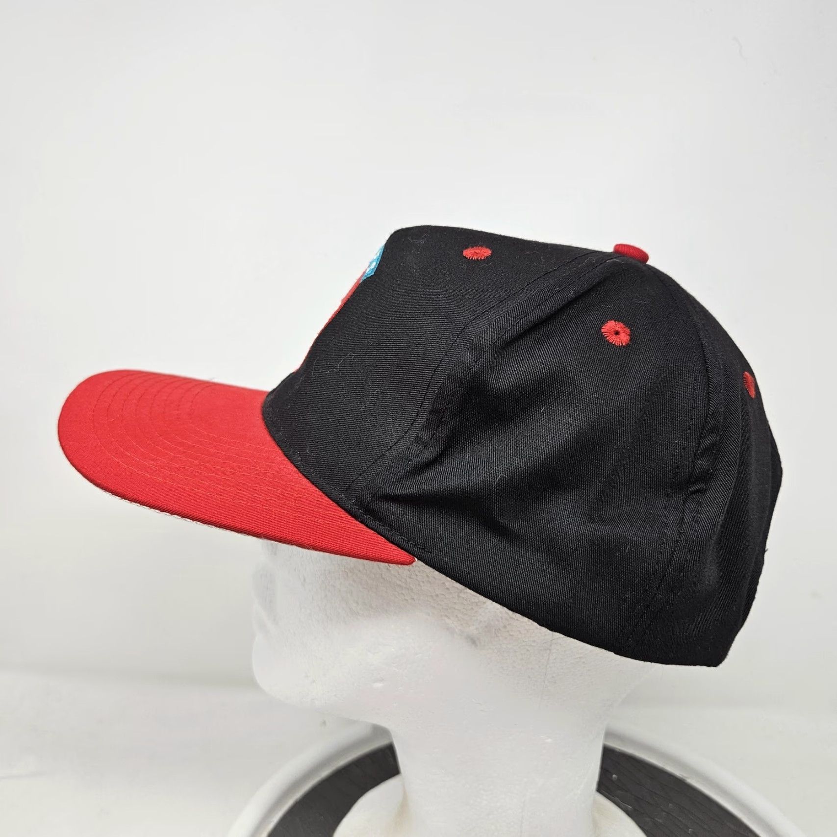 Vintage VINTAGE Coca-Cola Hat Cap Snap Back Black Red Embroidered Advertising Men's 90s Hats Snapback Men Black Coca-Cola 90s Size ONE SIZE - 5 Thumbnail