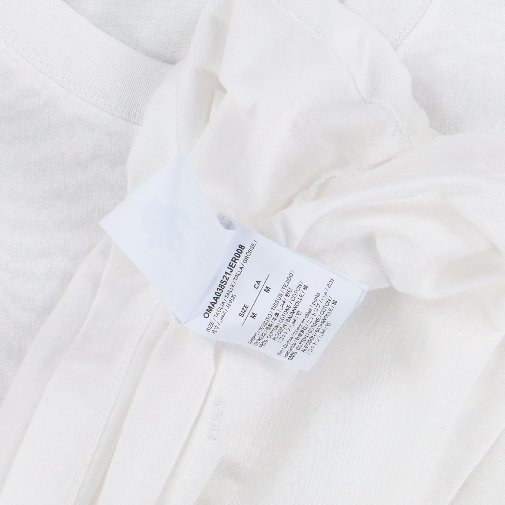 Off-White White Tech Marker Adam Is Eve Oversized T-shirt Size US M / EU 48-50 / 2 - 6 Thumbnail