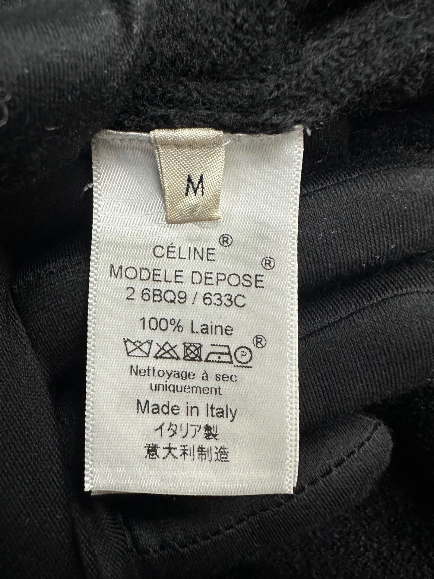 Celine Old Celine women's black wool long dress M Size M / US 6-8 / IT 42-44 - 5 Thumbnail