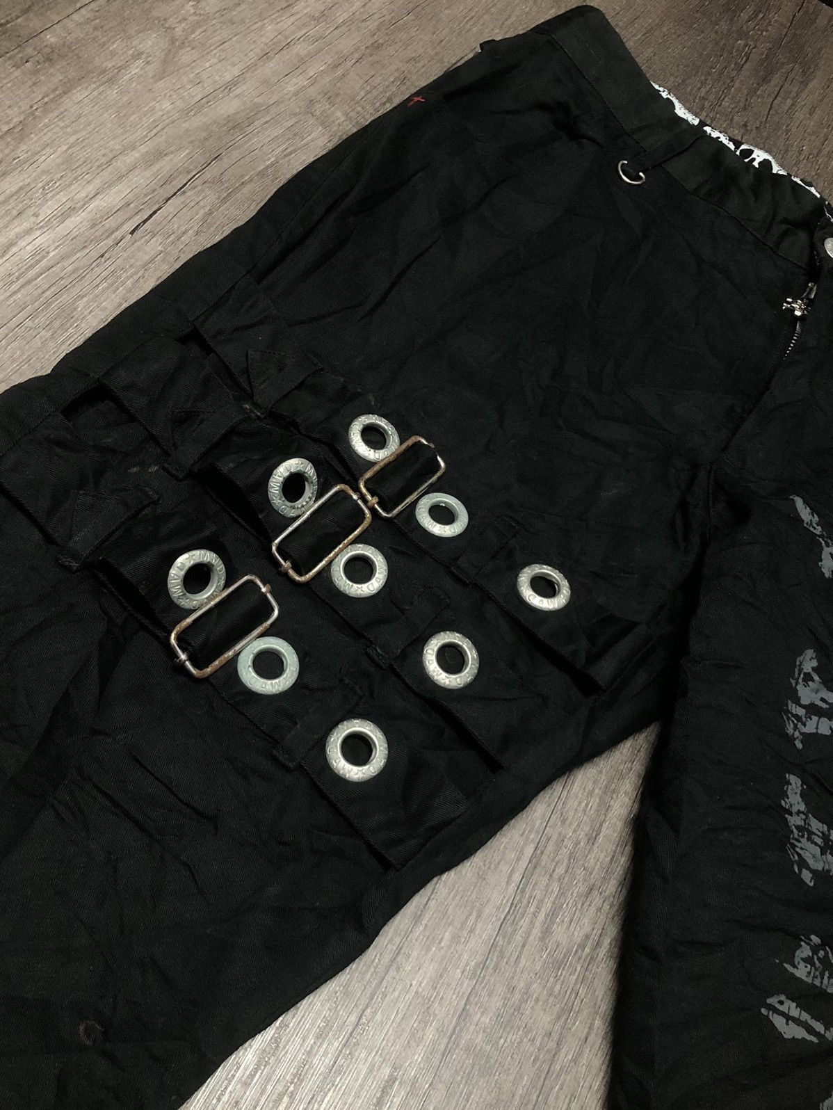 Japanese Brand MAD PUNKS SKULL DESIGN BONDAGE STYLE BOOTCUT PANT Size US 32 / EU 48 - 5 Thumbnail