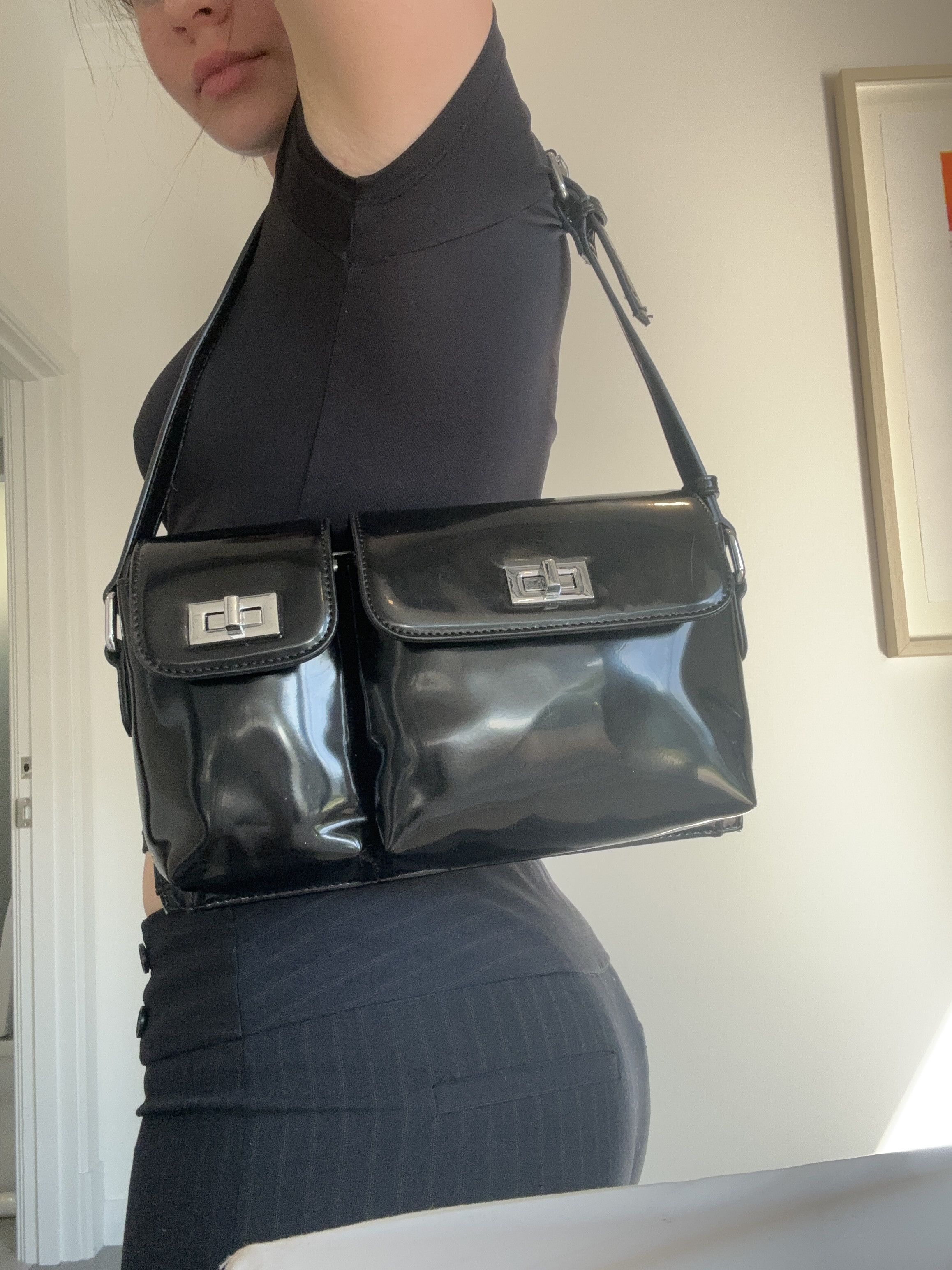 By Far Black billy bag look alike. Size ONE SIZE - 2 Thumbnail
