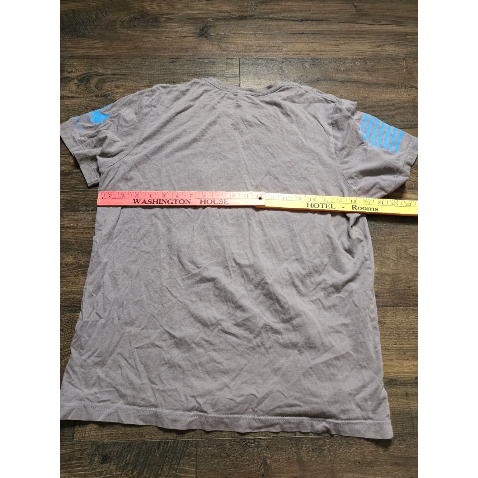 Vintage Mens L Club Grunt Style Presidents Gray T Shirt Distressed Patriotic Size US L / EU 52-54 / 3 - 2 Thumbnail