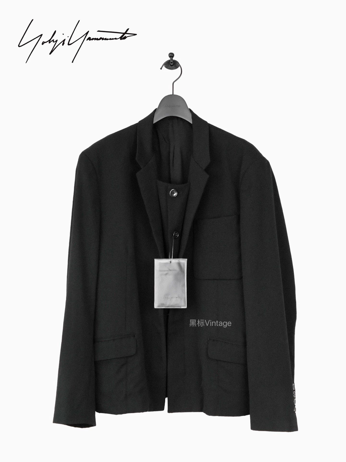 Yohji Yamamoto Yohji Yamamoto 21AW Rakuminkan Double-Breasted Blazer Size US M / EU 48-50 / 2 - 1 Thumbnail