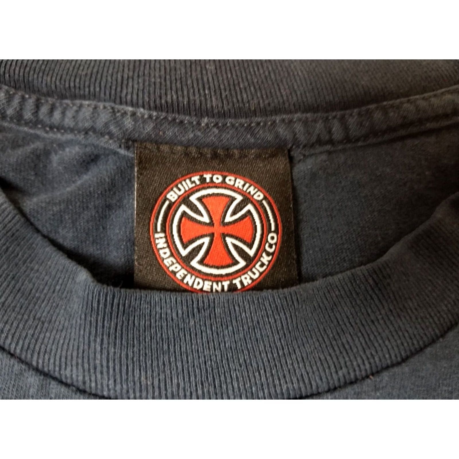 Vintage VINTAGE INDEPANDANT T-SHIRT Logo Skater Men SZ L Blue Cotton Short Sleeve Round Neck 90s USA BBR Size US L / EU 52-54 / 3 - 2 Thumbnail