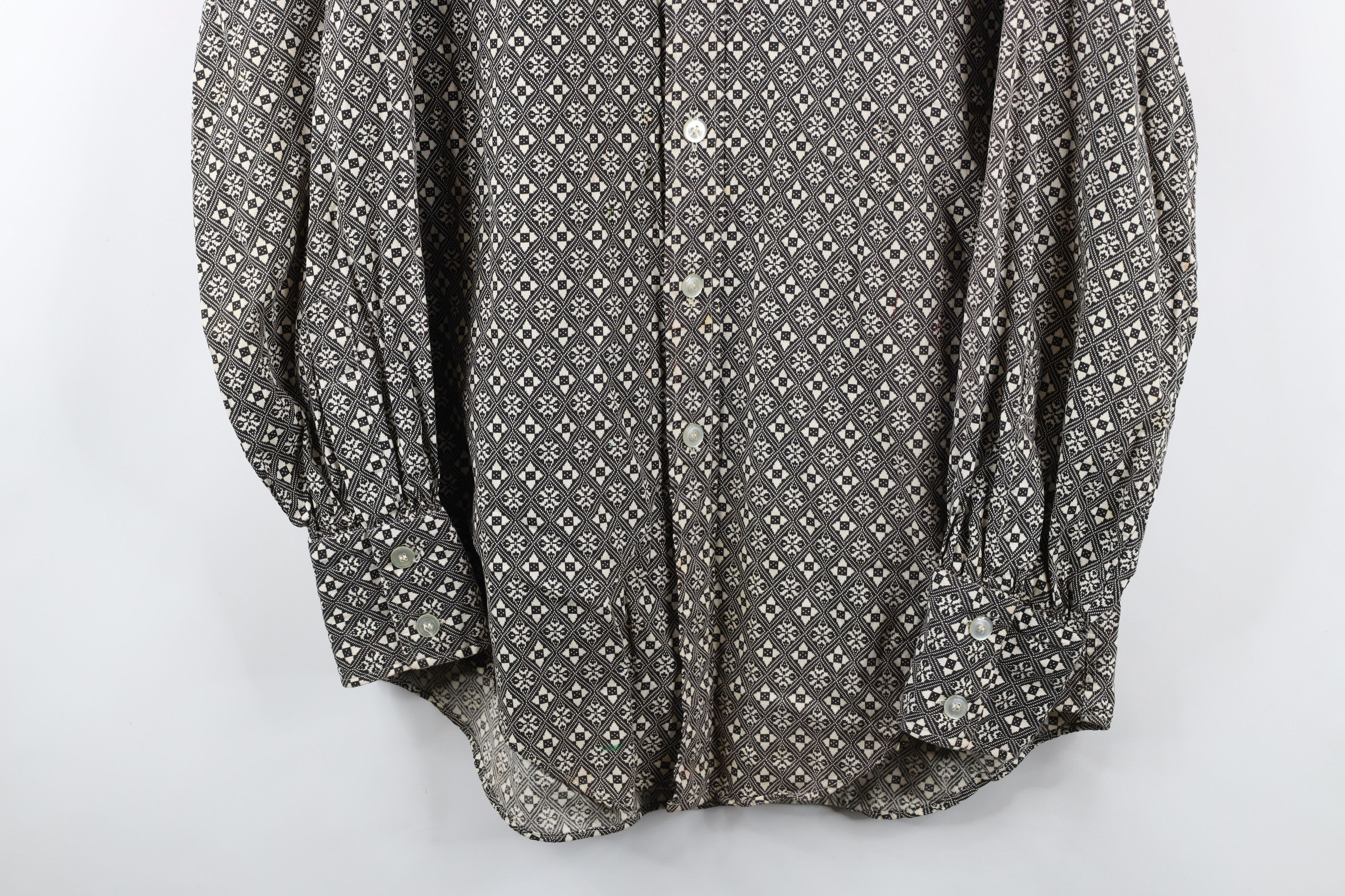 Vintage Vintage 60s 70s Streetwear Collared Button Shirt USA Size US L / EU 52-54 / 3 - 3 Thumbnail