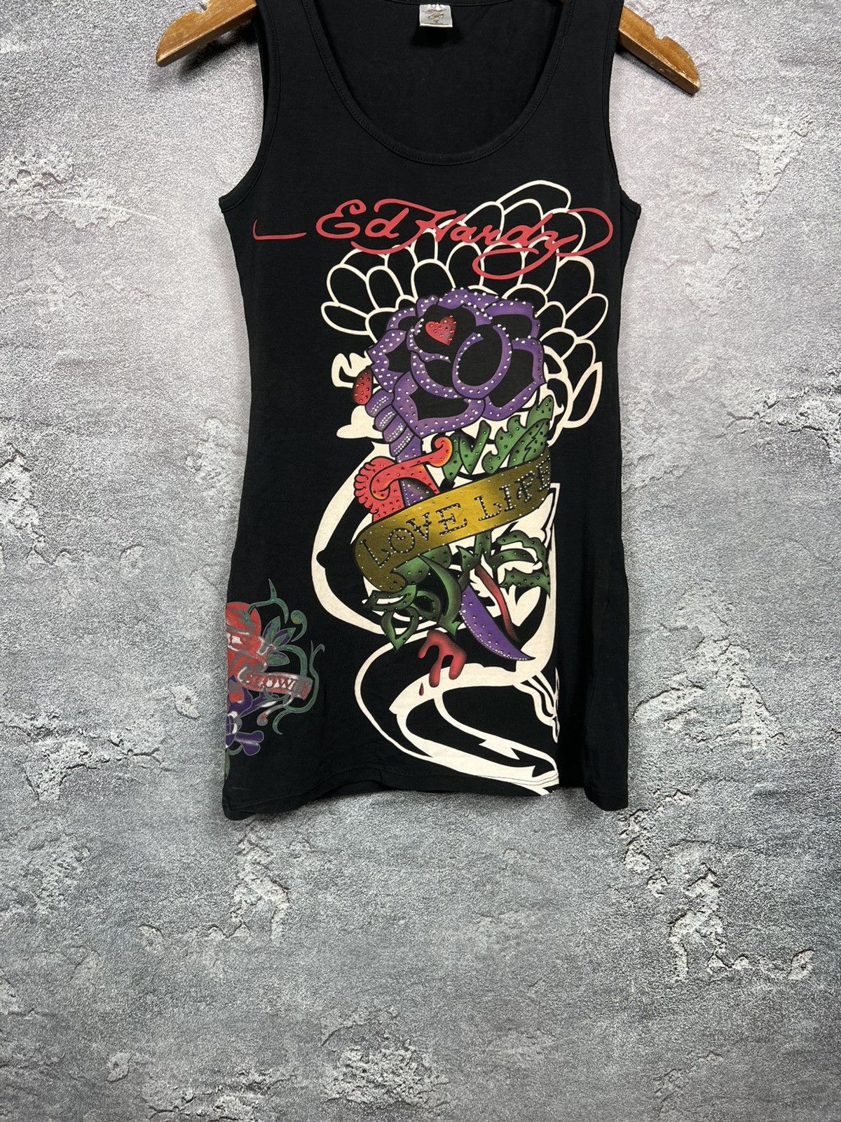 Ed Hardy Vintage Ed Hardy by Christian Audigier Slim Fit Tank Top Size US S / EU 44-46 / 1 - 3 Thumbnail