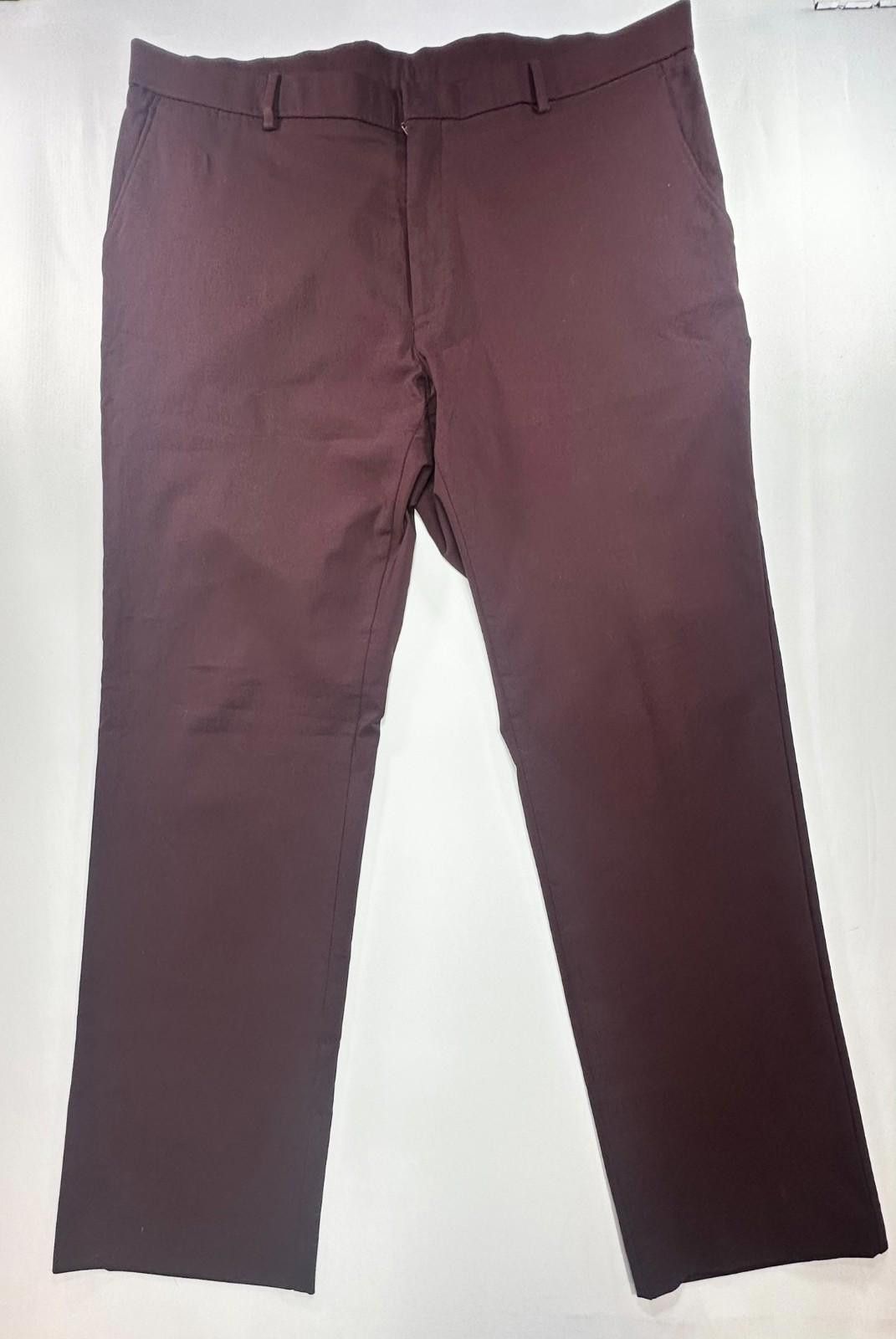 Tommy Hilfiger Tommy Hilfiger Flat Straight Leg Chinos Maroon Men's 42/30 Size US 42 / EU 58 - 1 Thumbnail