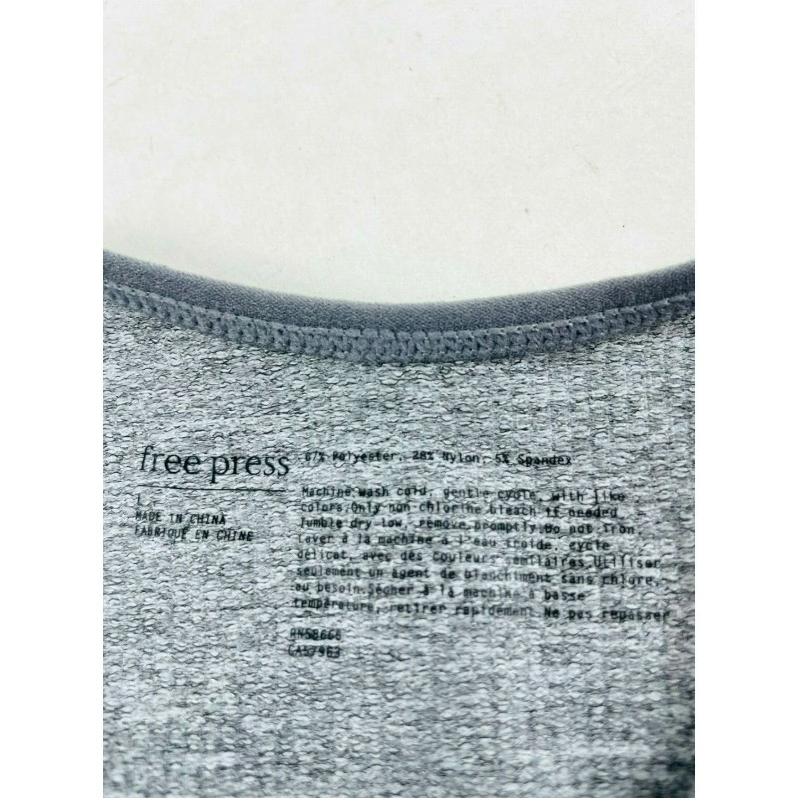Vintage Free Press Lingerie Bodysuit Women's Large Gray Sleeveless NWT Bodysuit Women Size L / US 10 / IT 46 - 7 Thumbnail