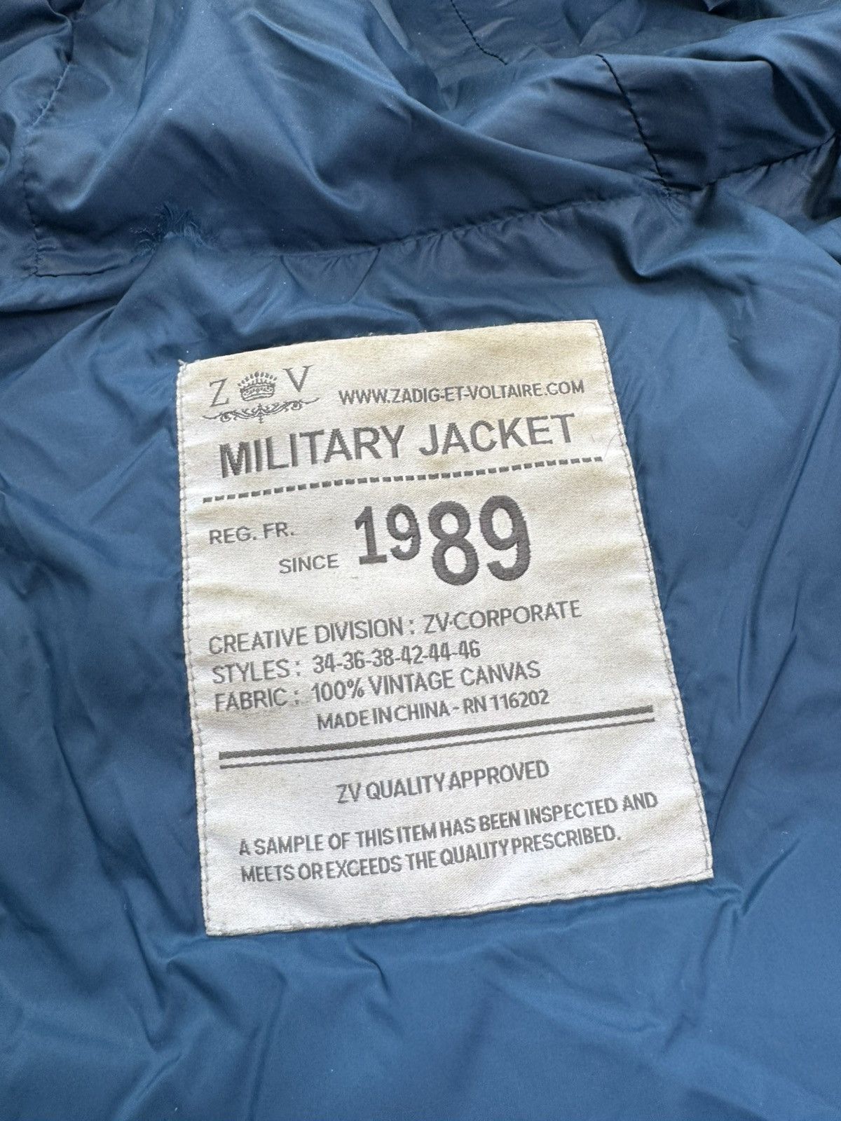 Zadig & Voltaire Zadig & Voltaire Katy Women Military Jacket Vintage Y2K SZM Size M / US 6-8 / IT 42-44 - 14 Thumbnail