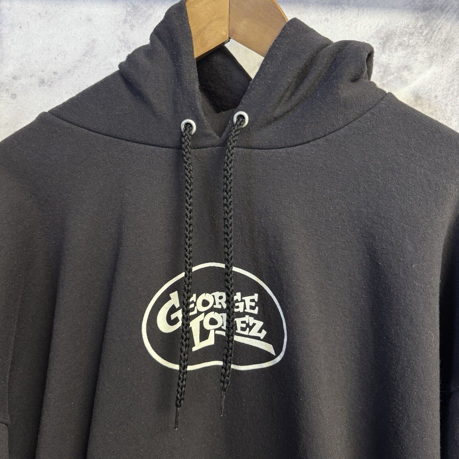Vintage Vintage George Lopez Hoodie Mens 2XL Black Comedy Comedian S Size US XXL / EU 58 / 5 - 1 Thumbnail