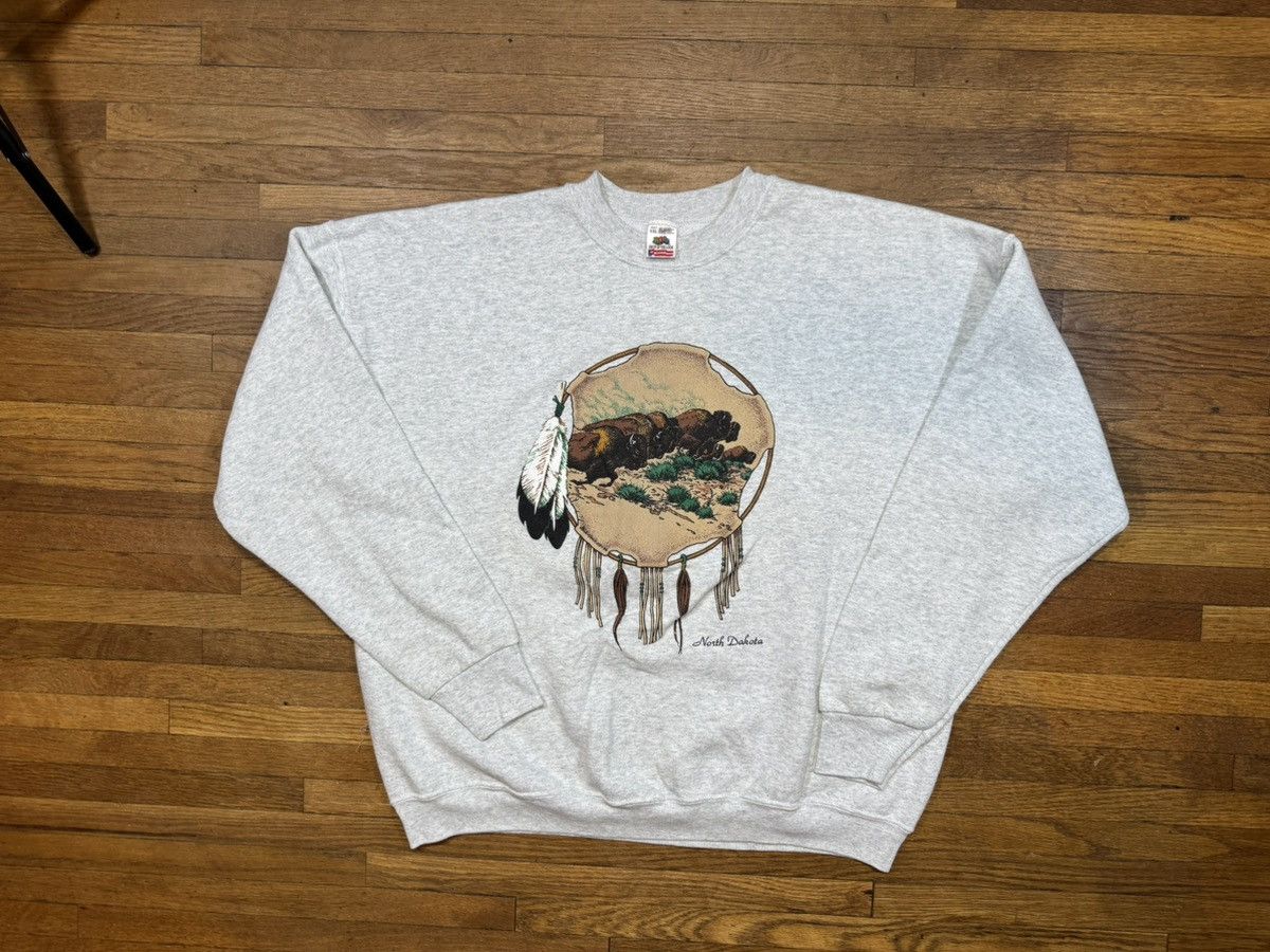 Fruit Of The Loom Vintage North Dakota Sweatshirt Size US XXL / EU 58 / 5 - 1 Thumbnail