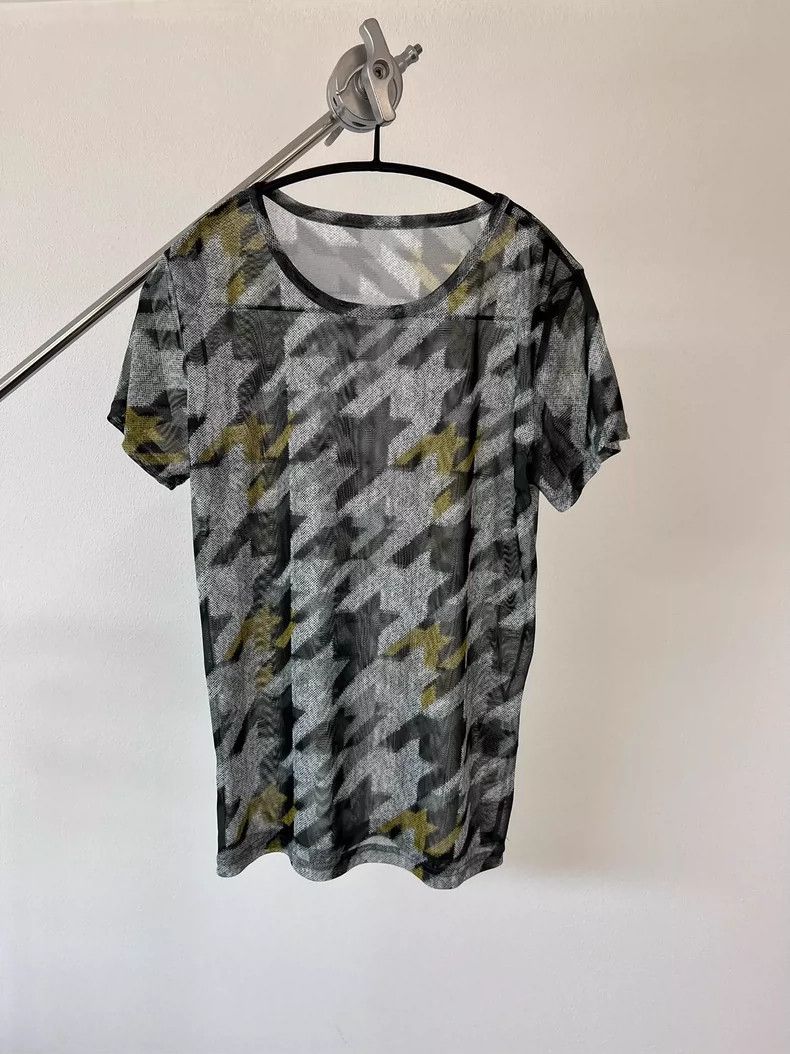 yohji yamamoto sheer patterned top-dmc