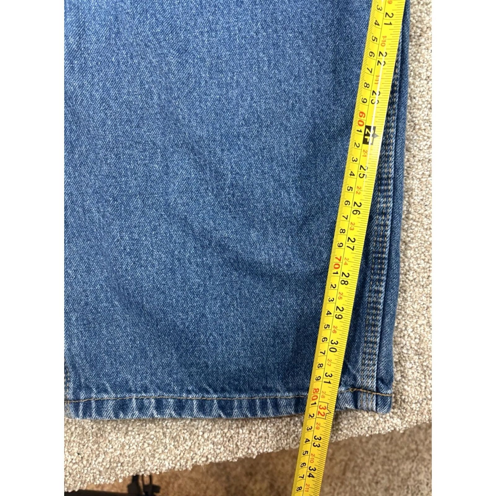 J Brand VINTAGE RK Brand Carpenter Jeans Mens 40x34 Cargo Workwear Blue Denim Cotton Jeans Regular Mens 90s Cowboy Nature USA Blue Cotton Denim Size US 40 / EU 56 - 6 Thumbnail
