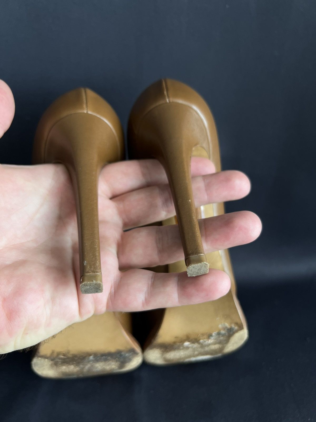 Moschino Moschino Cheap&Chic Leather Heels Brown Size US 7 EU 37 1/2 Size US 7 / IT 37 - 9 Thumbnail