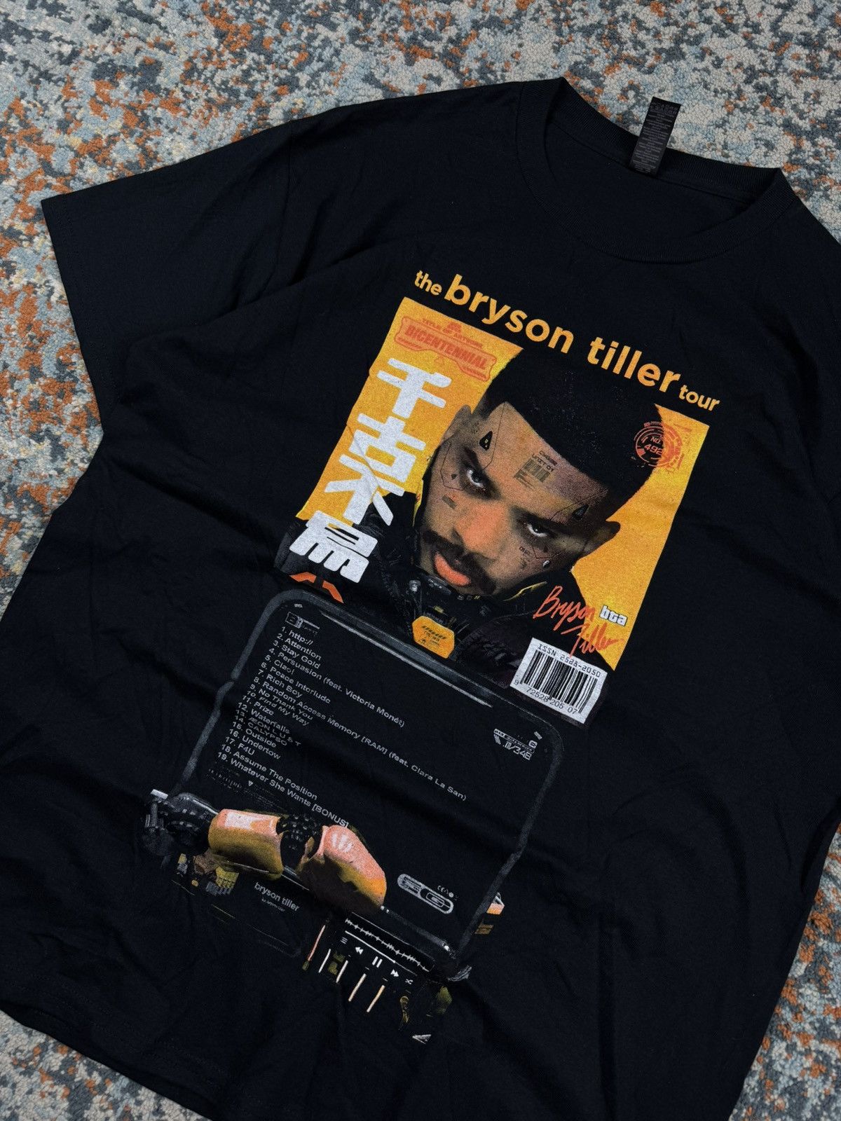 Band Tees × Rap Tees Rare Bryson Tiller tour graphic merch band rap tee Size US L / EU 52-54 / 3 - 3 Thumbnail