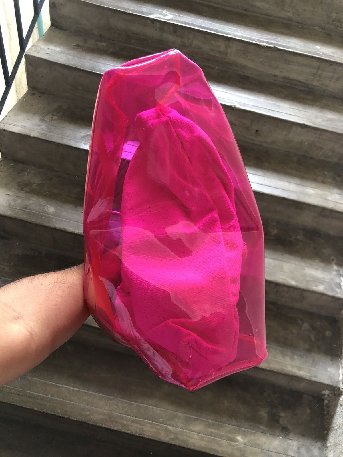 Yohji Yamamoto Rare❗️Ys by Yohji Yamamoto Big Logo Transparent PVC Tote Bag Size ONE SIZE - 18 Thumbnail