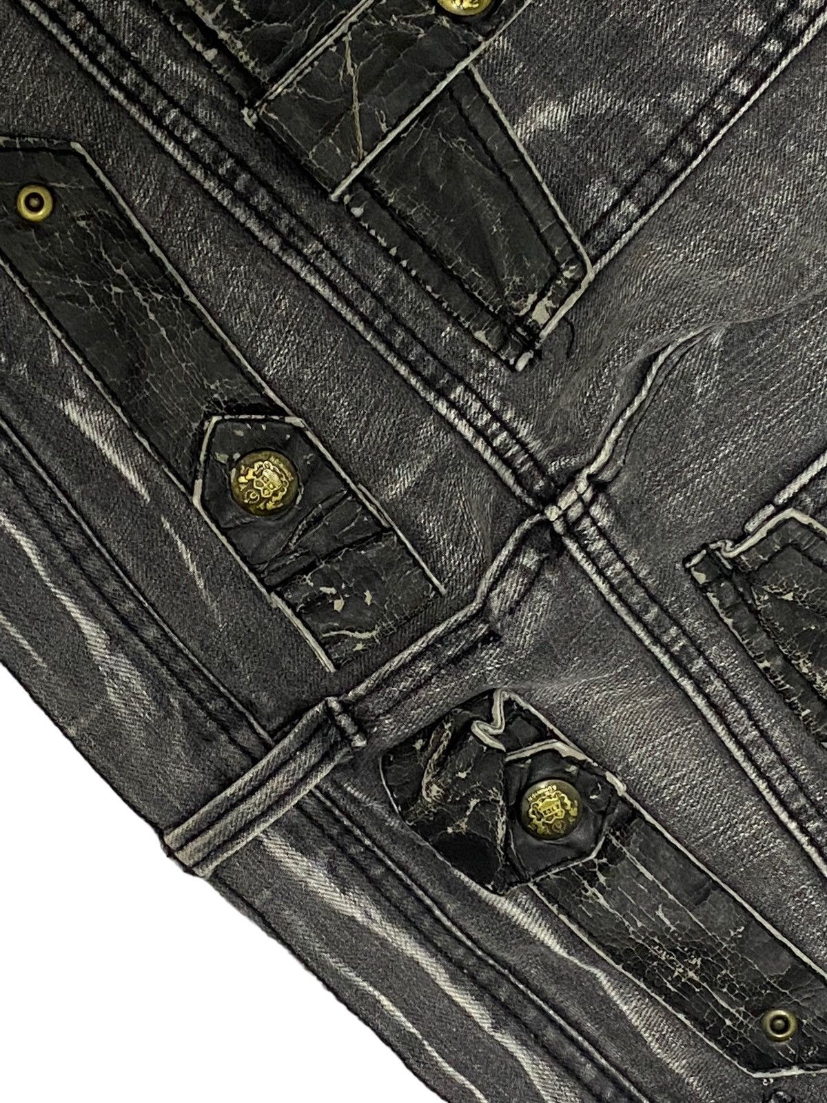 If Six Was Nine Clone Deugru Japan Grey Wash Punkers Pocket Zipper Size US 31 - 10 Thumbnail