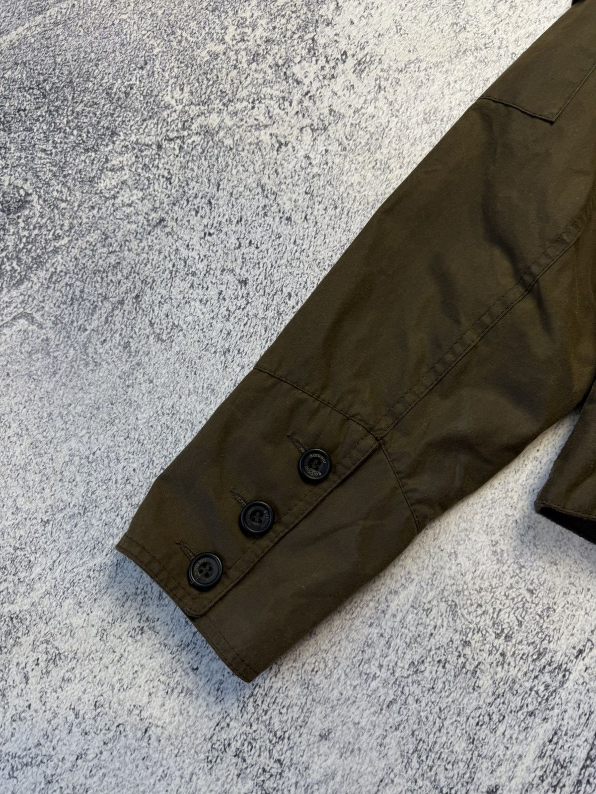 Barbour Women's Made in England Waxed Peplum Jacket - Sage
