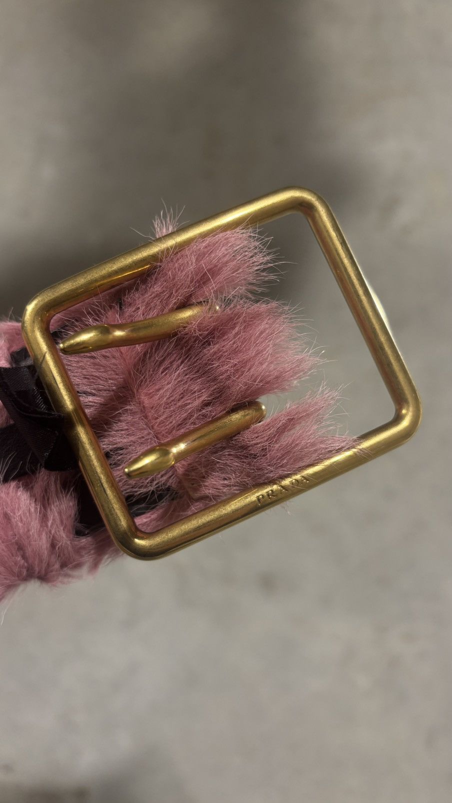 Prada Prada Fur Belt Size 30 - 6 Thumbnail