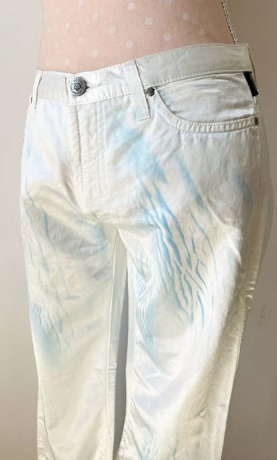 Versace Jeans Couture Versace Abstract Satin Pants – IT 42 / NWT Size 28" / US 6 / IT 42 - 2 Thumbnail