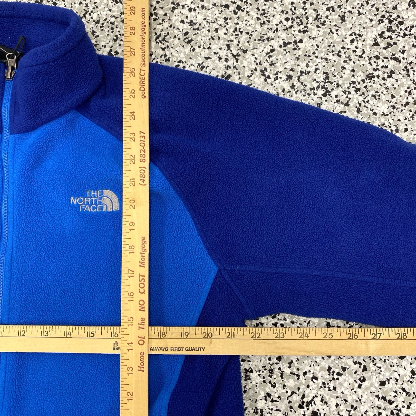 The North Face VINTAGE The North Face Zip Up Fleece Jacket Blue L Mens Regular Size Large Size US L / EU 52-54 / 3 - 3 Thumbnail