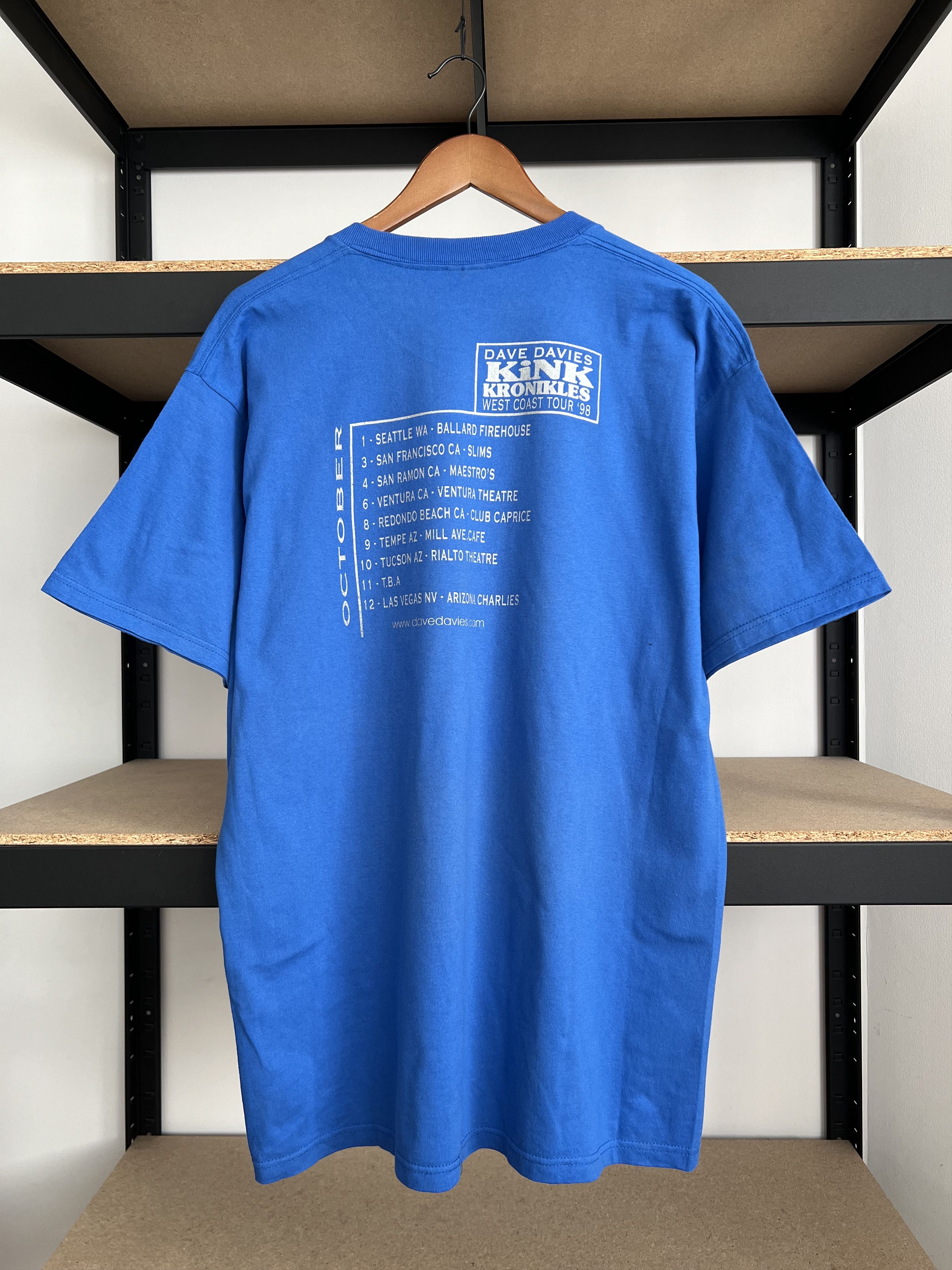 Band Tees Vintage 1998 Dave Davies The Kinks Kronikles Tour T-shirt Size US XL / EU 56 / 4 - 2 Thumbnail