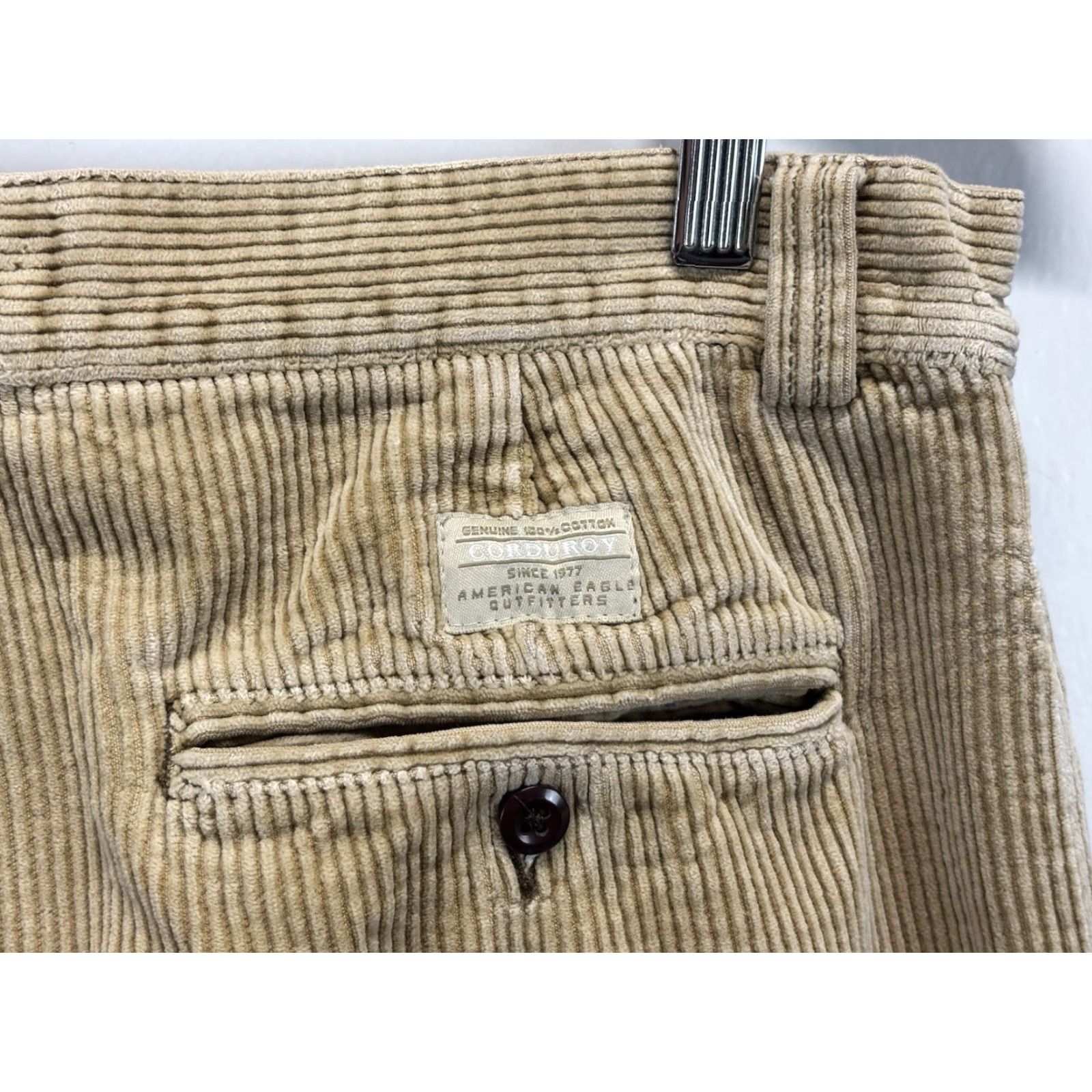 American Eagle Outfitters VINTAGE American Eagle Outfitters Corduroy Pants - Men’s, 36x28, Brown, Baggy Skater Y2K, Flat Front, Regular, Inseam 28, Mid Rise, Casual Size US 36 / EU 52 - 5 Thumbnail