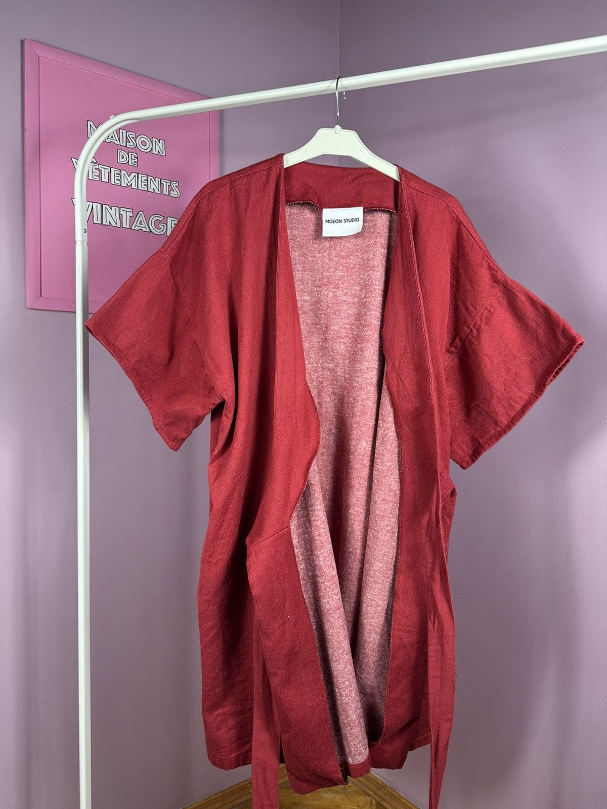 Other Moeon Studio Organic Cotton Classic Kimono Jacket Red Size S / US 4 / IT 40 - 17 Thumbnail