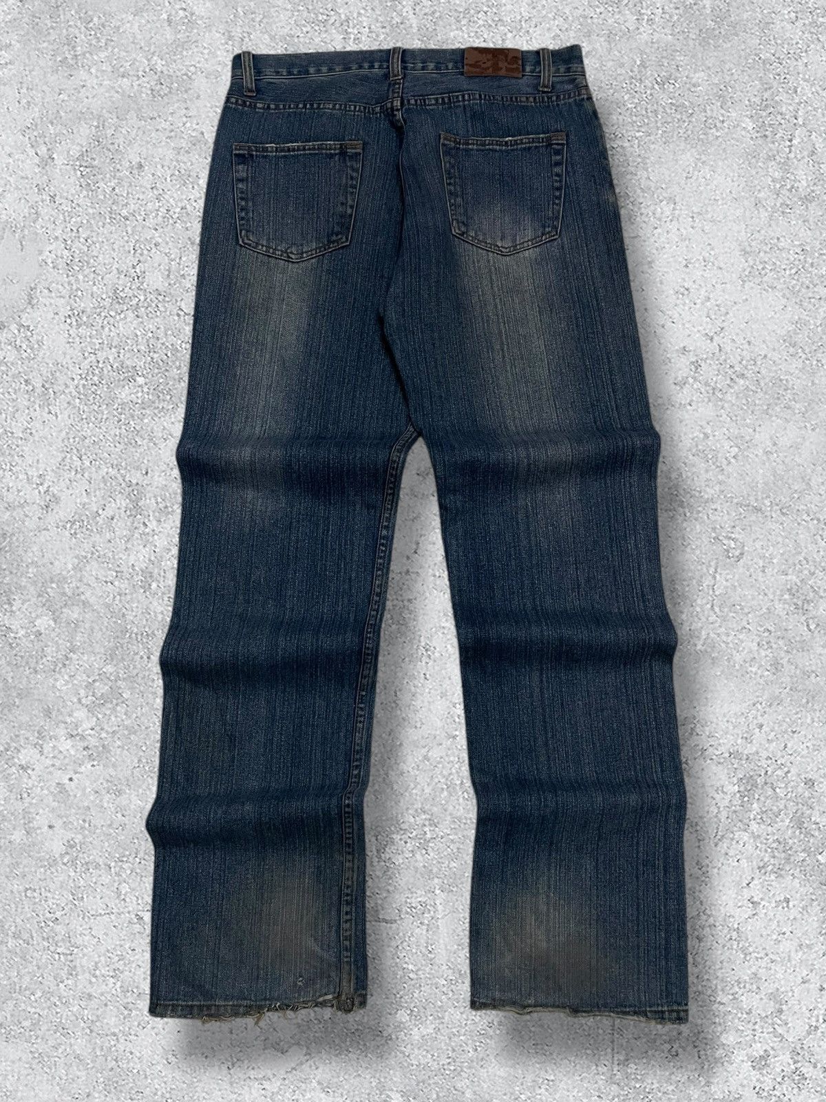 Japanese Brand Vintage Japan Designer 90’s Nylaus Grunge Patchwork Denim Size US 34 / EU 50 - 9 Thumbnail