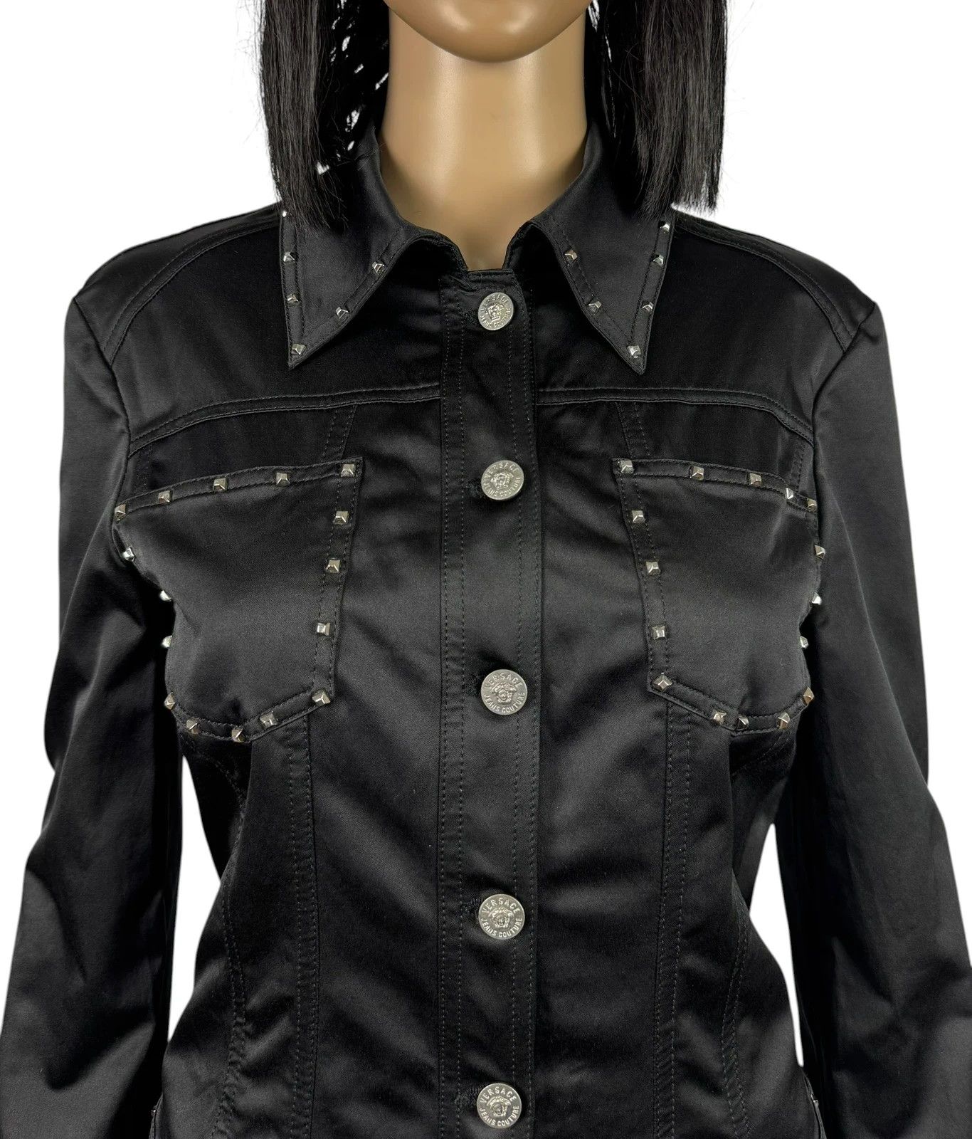 Versace Jeans Couture Versace Jeans Couture Spikes Bomber Jacket Cotton size S Size S / US 4 / IT 40 - 10 Thumbnail