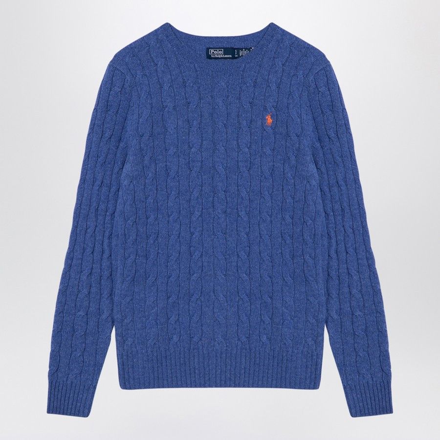 Polo Ralph Lauren o1d2blof0924 Wool Cashmere Jumper in Blue Size XS / US 0-2 / IT 36-38 - 1 Thumbnail