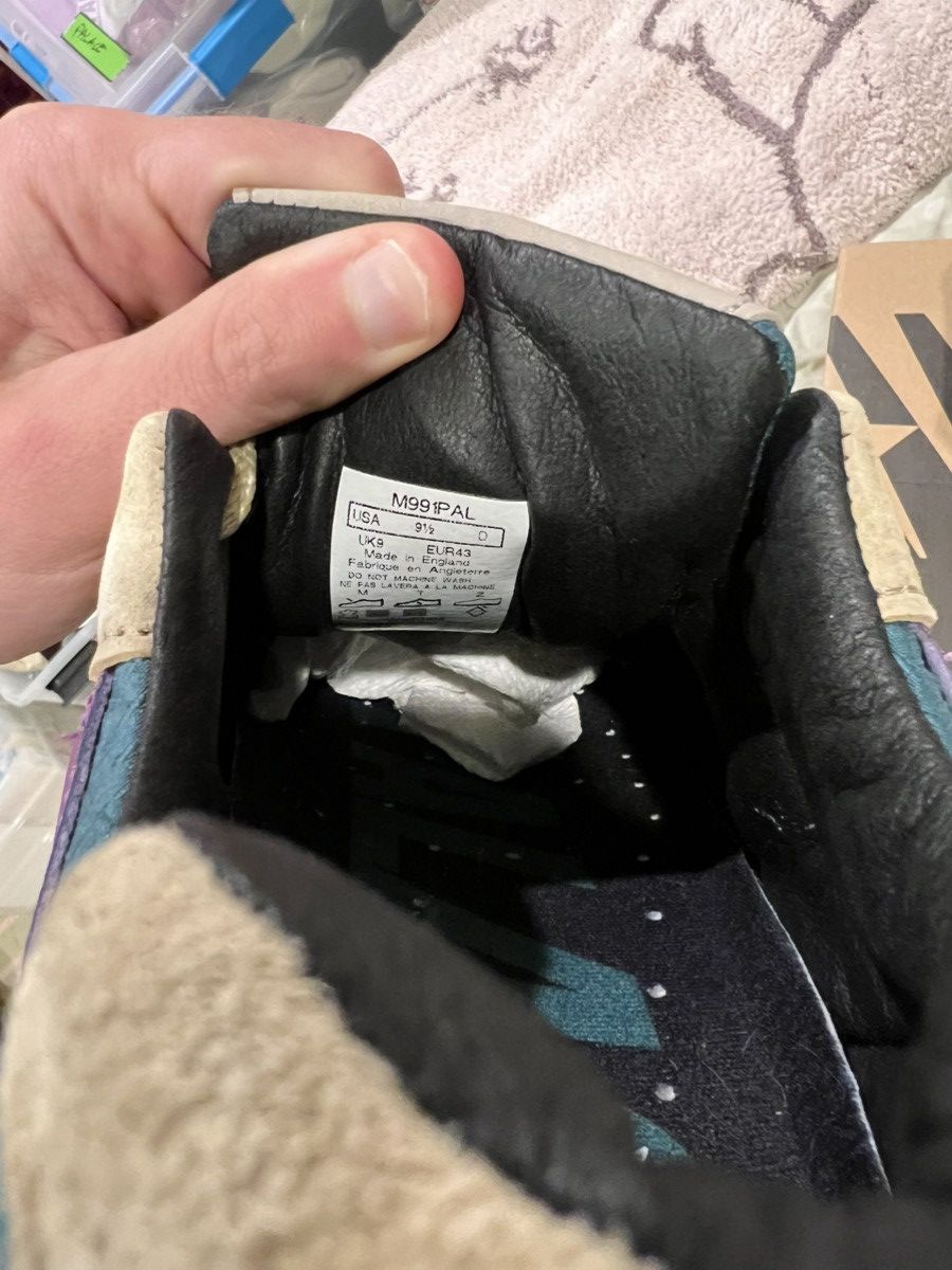 New Balance × Palace New Balance 991 MiUK Palace Teal Size US 9.5 / EU 42-43 - 6 Thumbnail